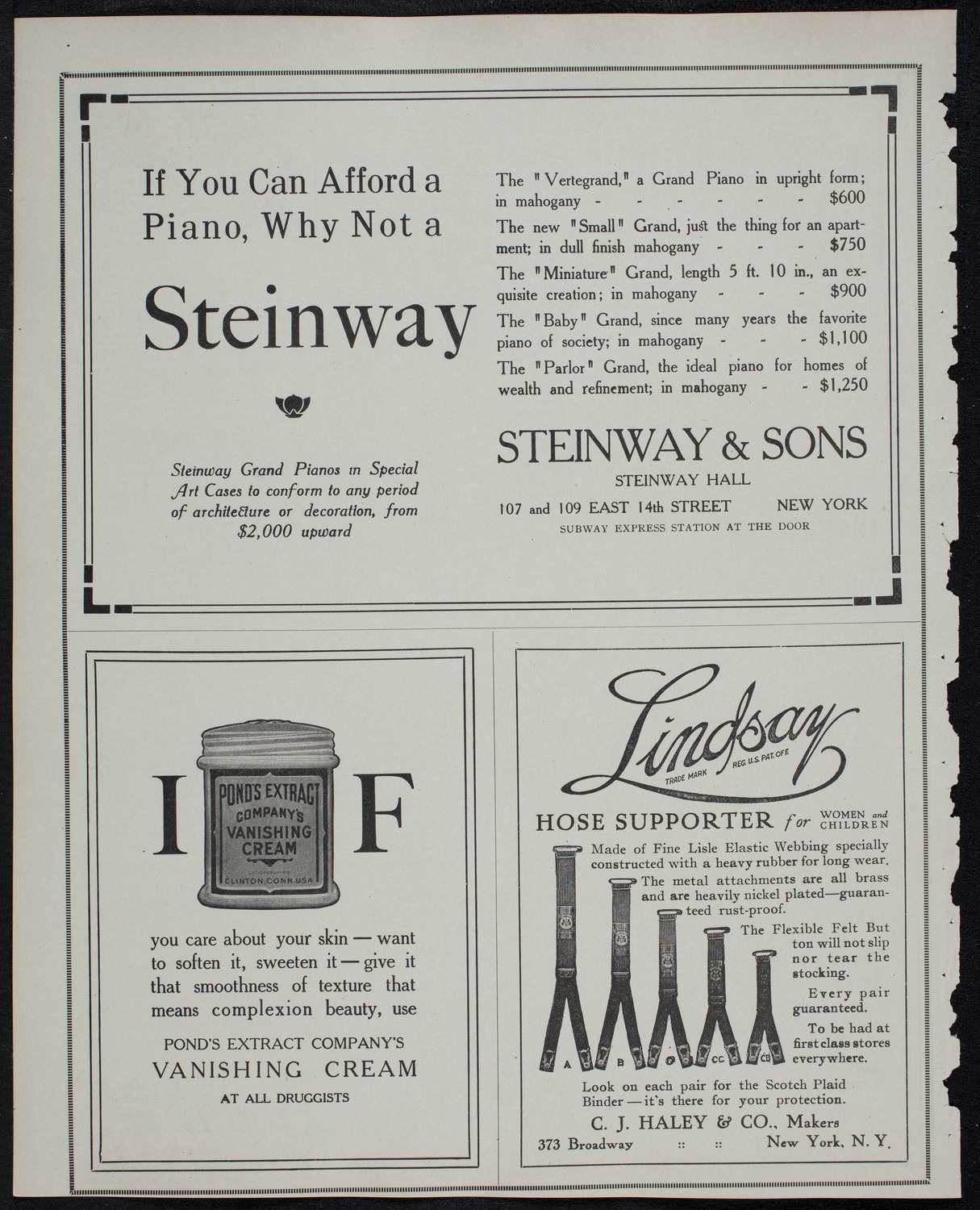 New York Philharmonic, January 23, 1913, program page 4