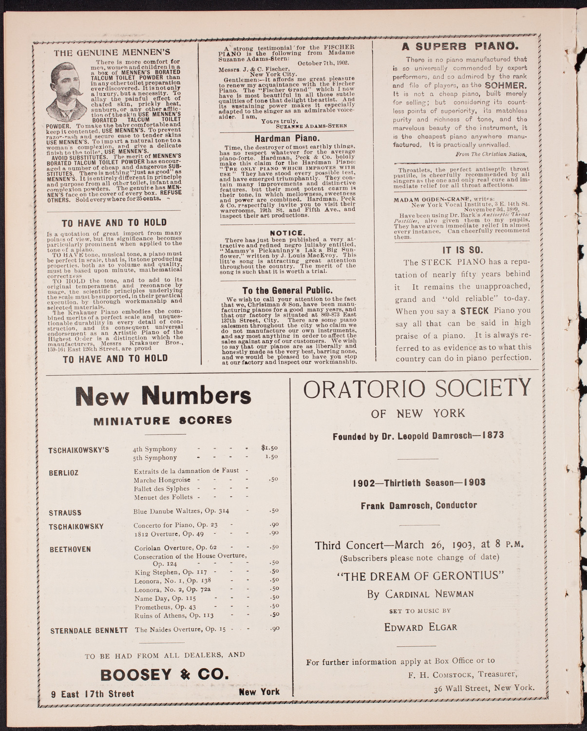 Symphony Concert for Young People, February 7, 1903, program page 10
