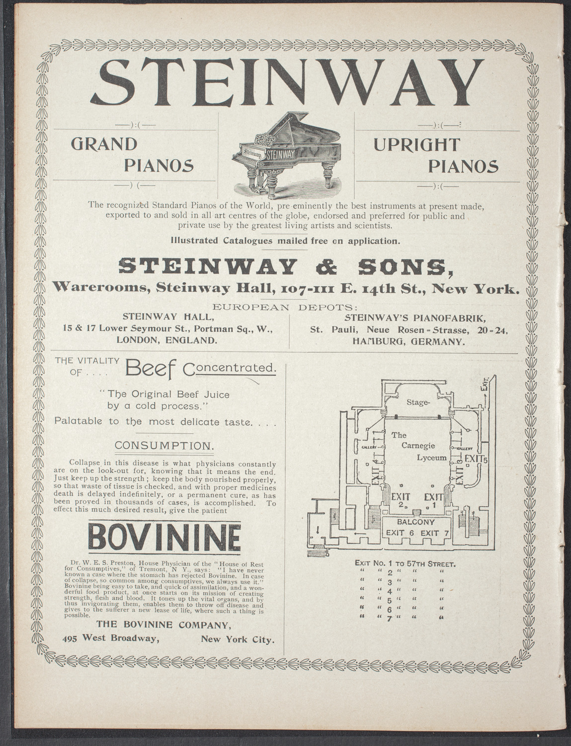 Students' Dramatic Club, December 15, 1896, program page 8