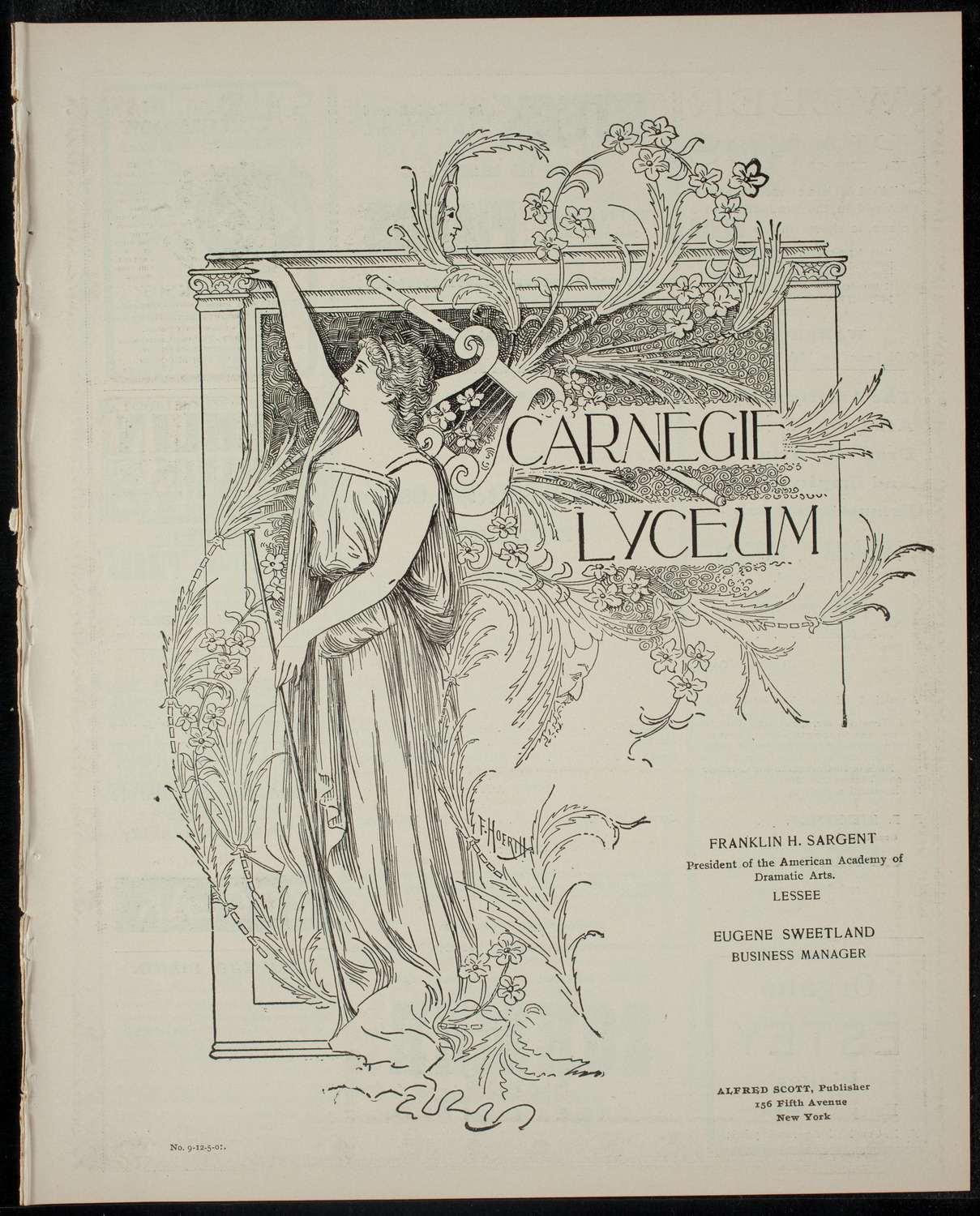 Legrand Howland's Opera Class, December 5, 1901, program page 1