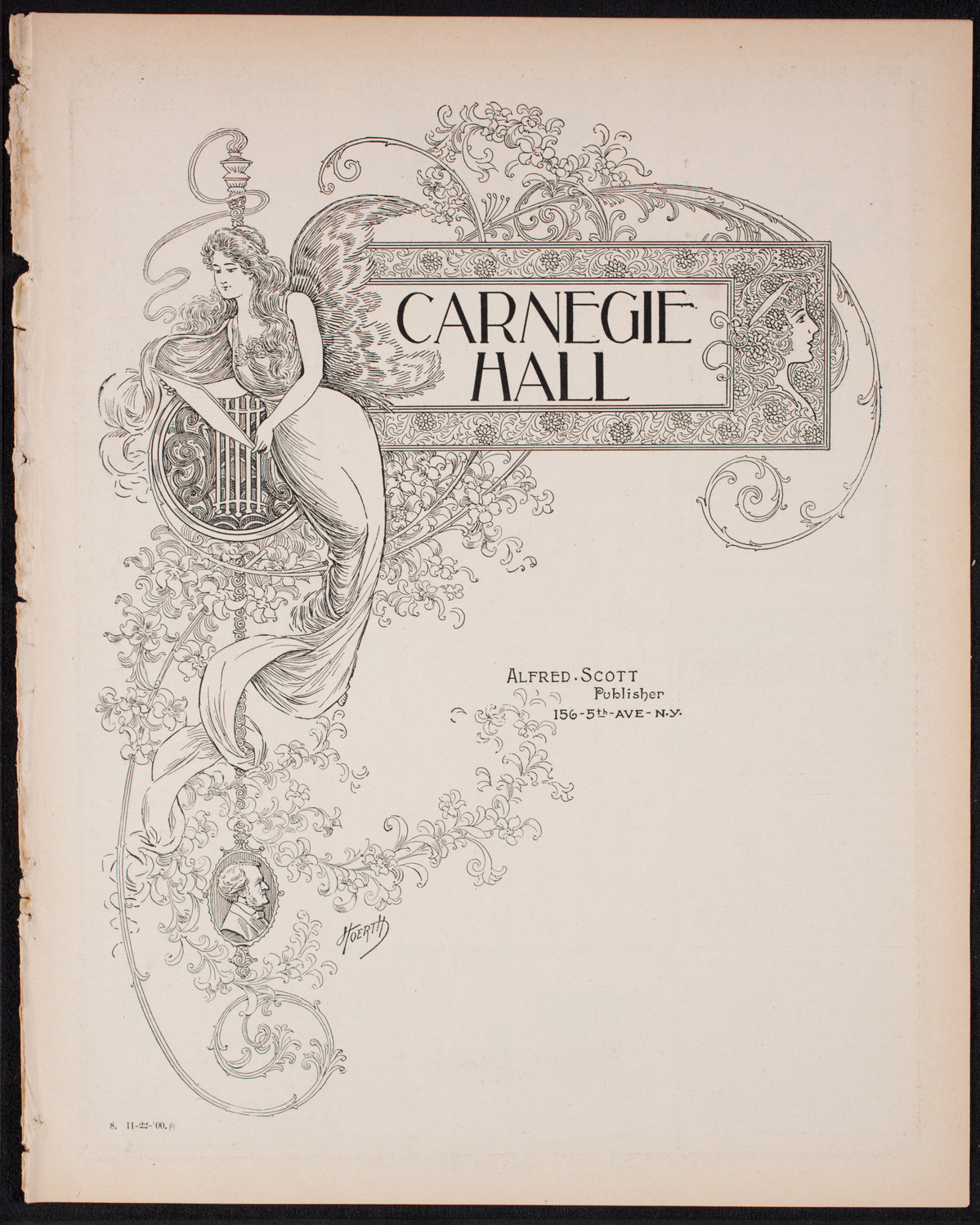 Benefit: Roman Catholic Orphan Asylums, November 22, 1900, program page 1