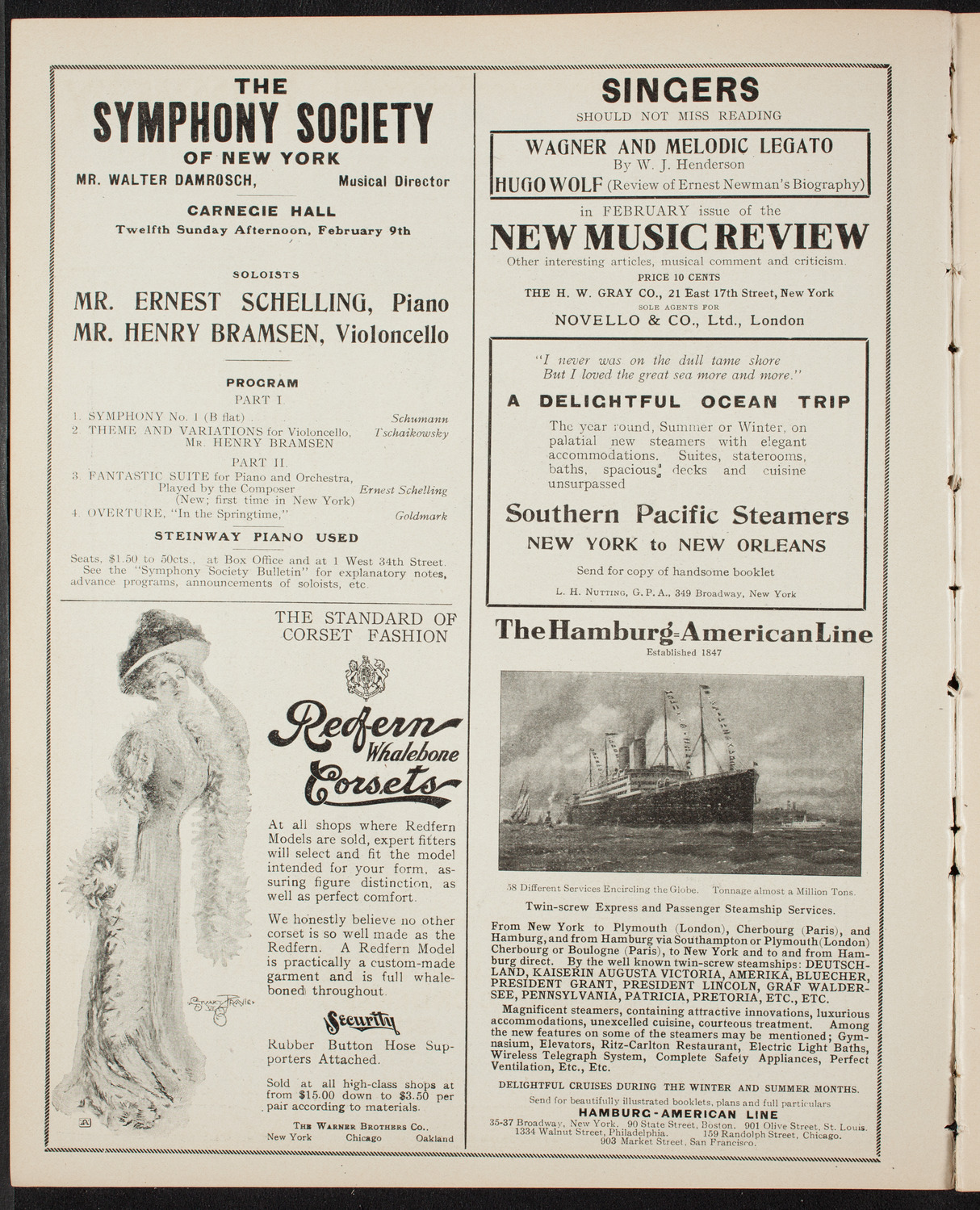 Burton Holmes Travelogue: London, February 2, 1908, program page 2