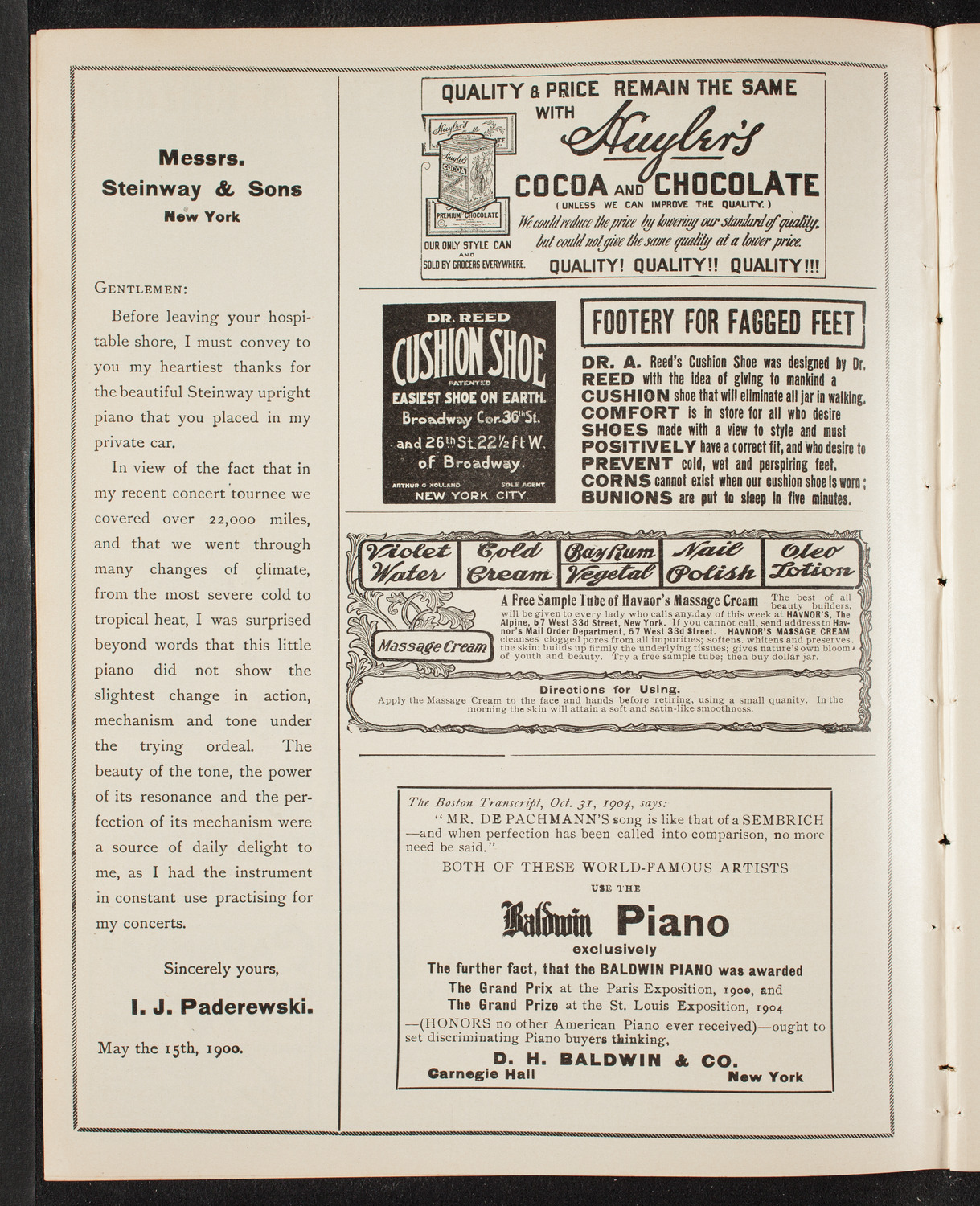 Graduation: College of the City of New York, June 22, 1905, program page 4