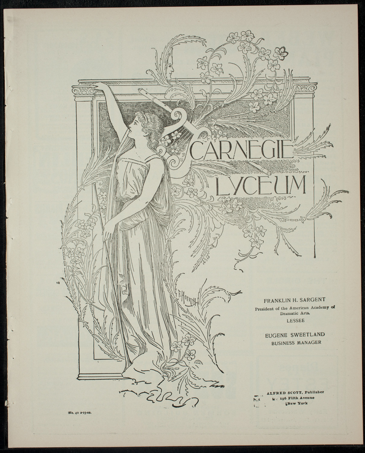 Columbia University Varsity Show, February 15, 1902, program page 1