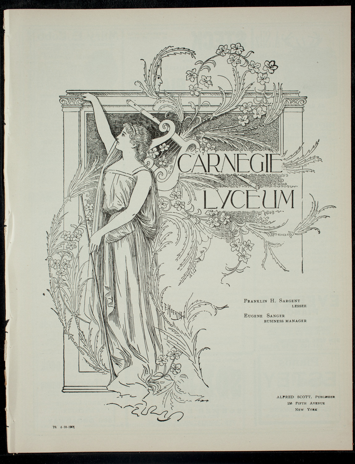 The Children's Theatre, April 10, 1901, program page 1