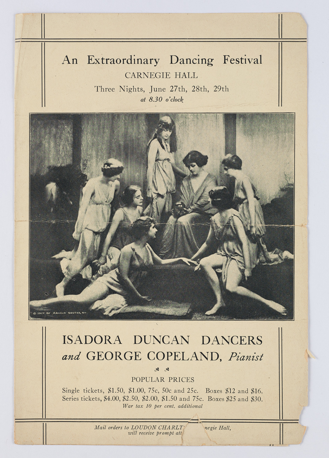 Isadora Duncan Dancers and George Copeland, June 1918