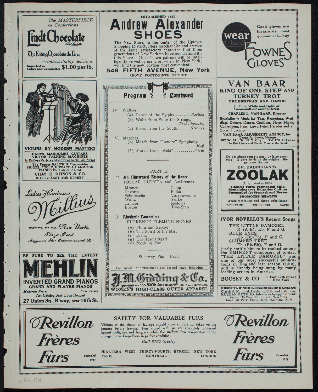 Symphony Concert for Young People, March 15, 1913, program page 7