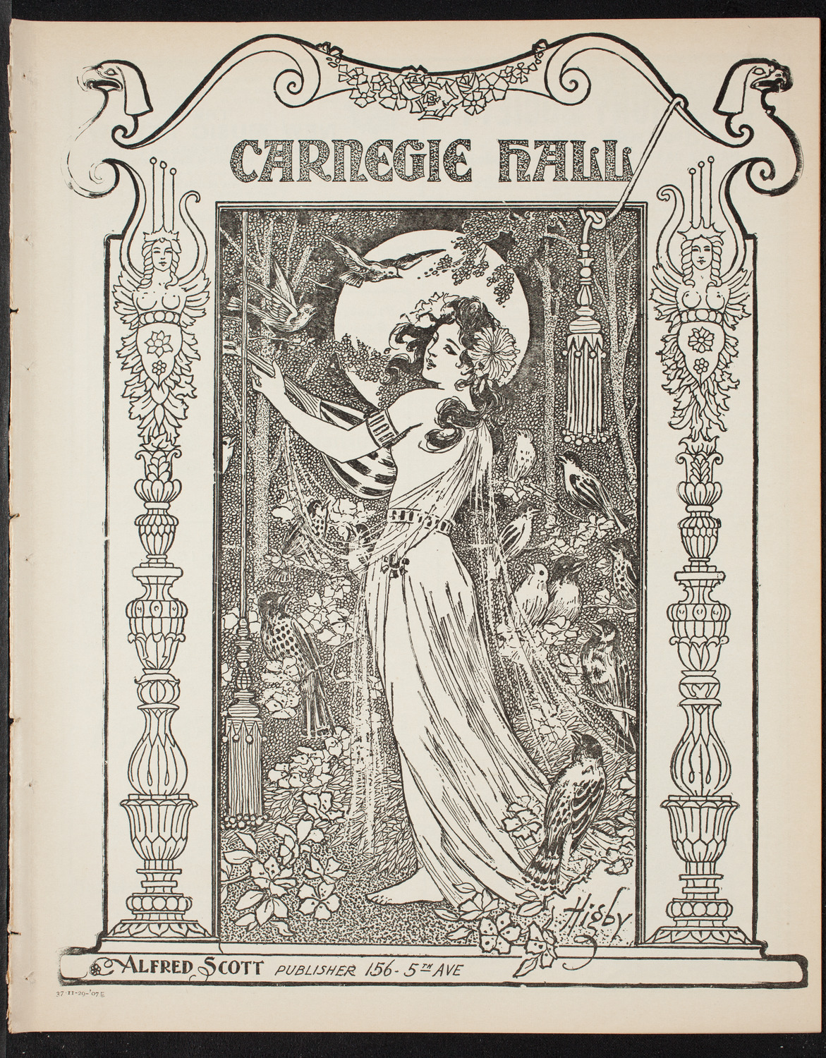 Benefit: St. Mark's Hospital, November 29, 1907, program page 1