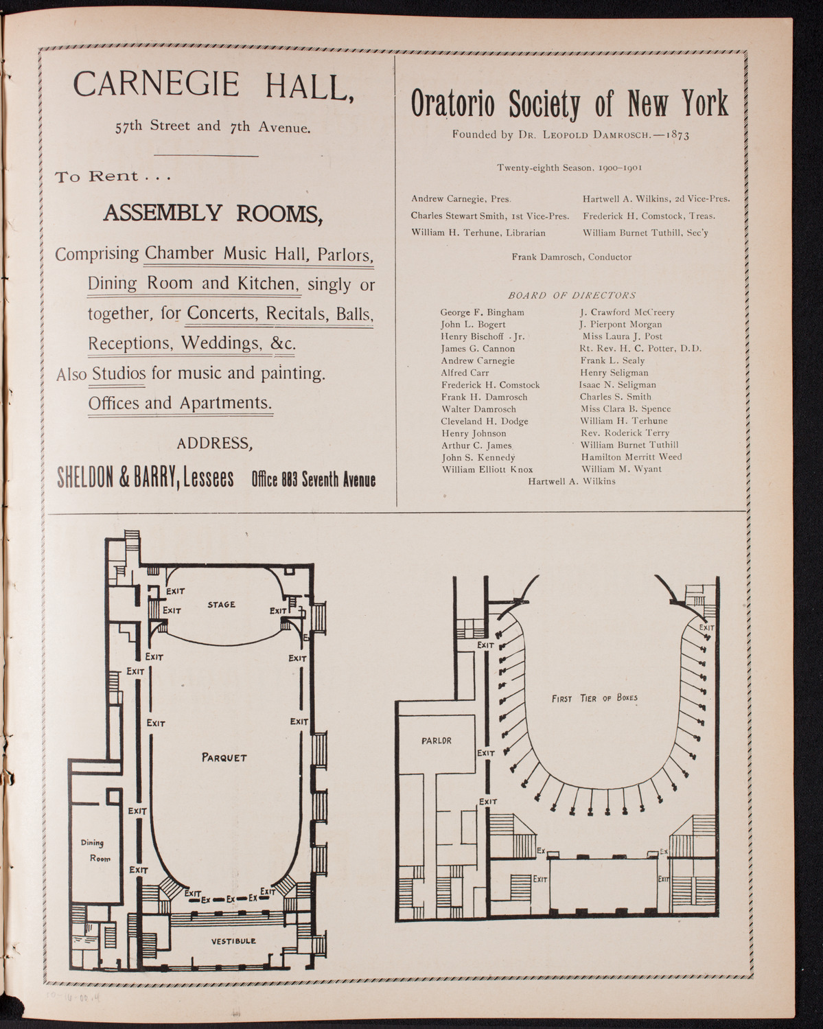 Lillian Blauvelt and Orchestra, October 16, 1900, program page 7