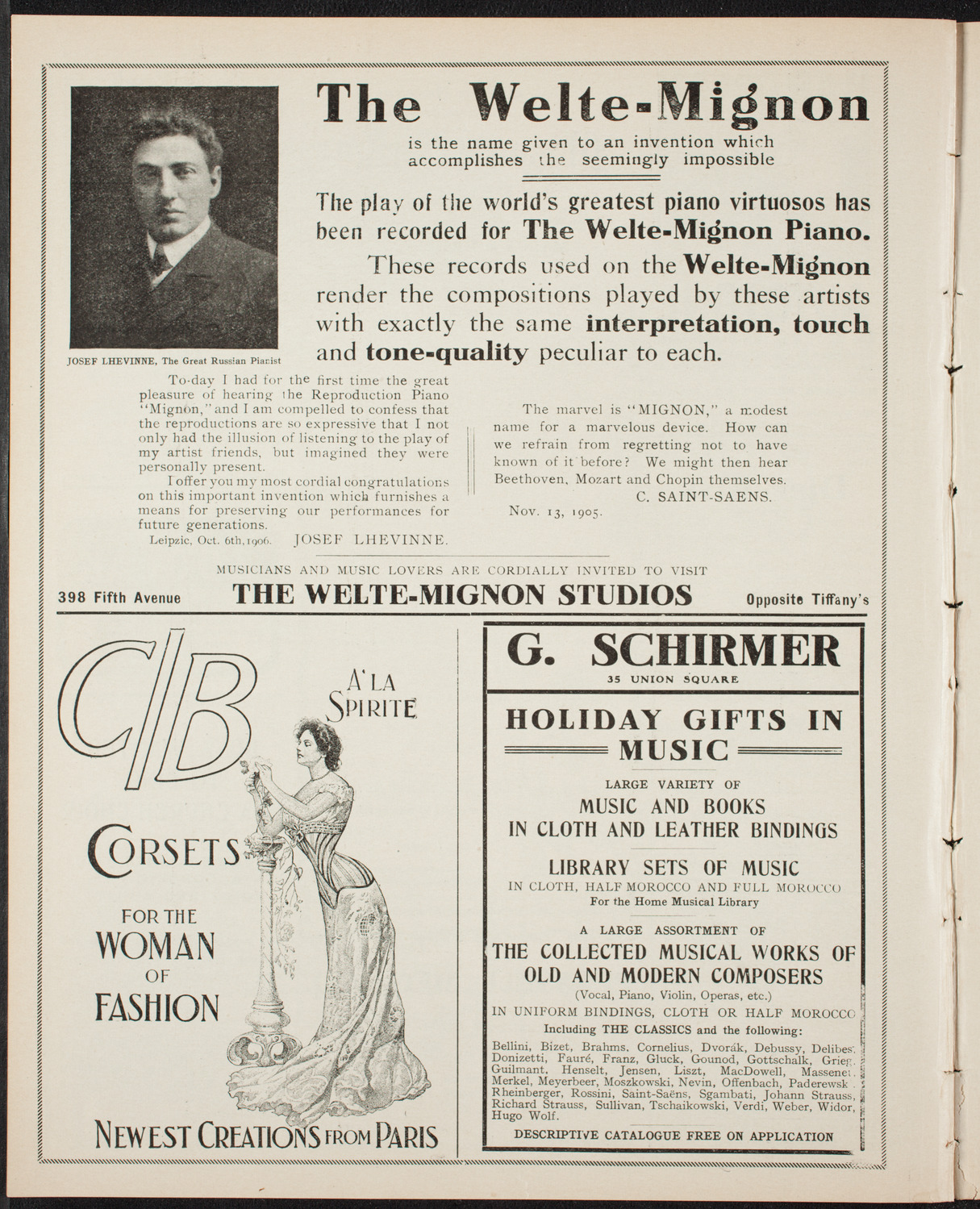 Oratorio Society of New York, December 4, 1906, program page 8