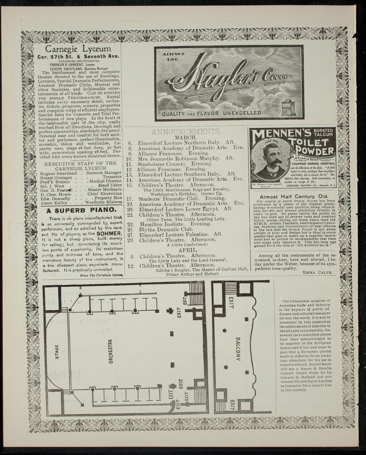 Polk Miller In Story and Song -- "The Old Southern Plantation Negro", March 4, 1902, program page 4