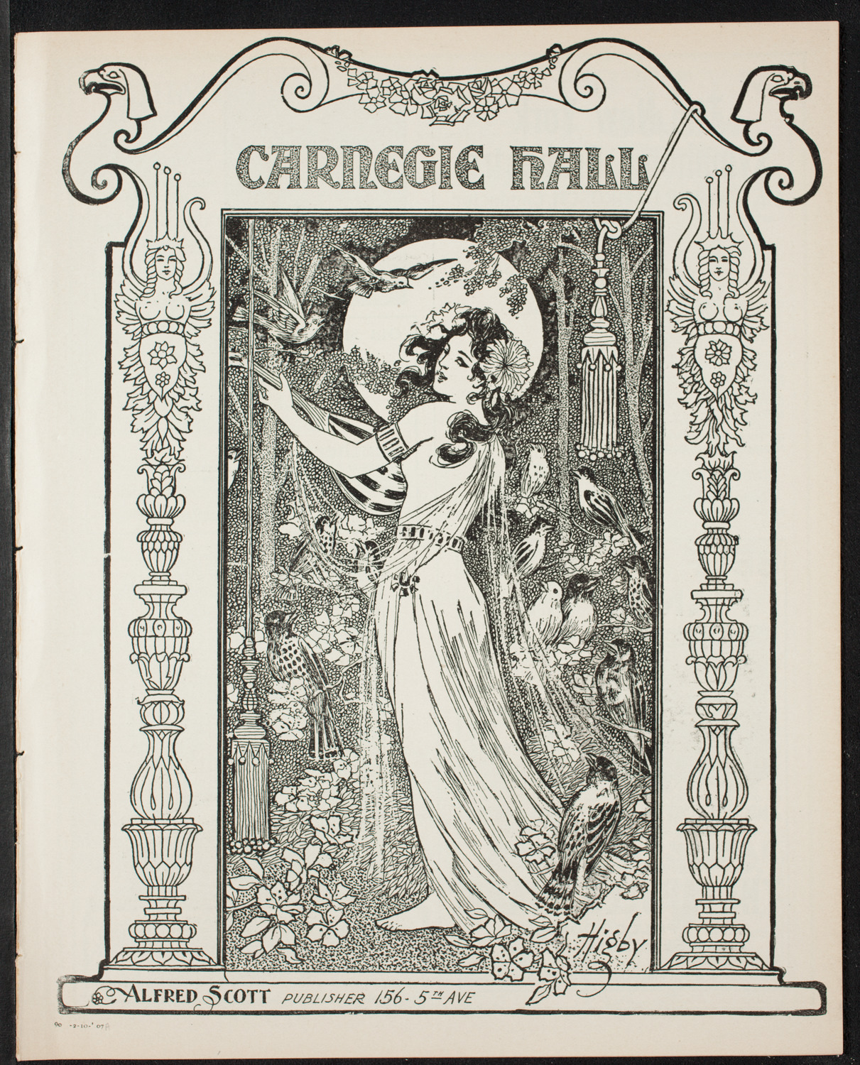 Volpe Symphony Society of New York, February 10, 1907, program page 1