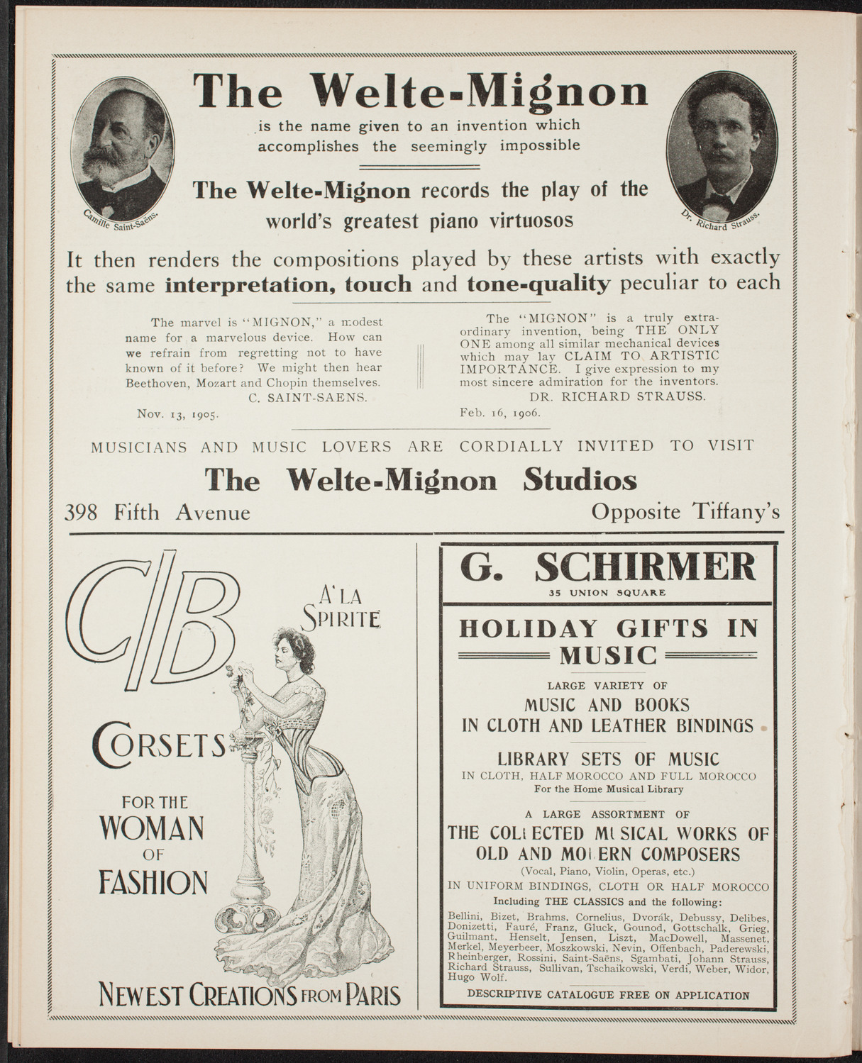 Symphony Concert for Young People, December 1, 1906, program page 8