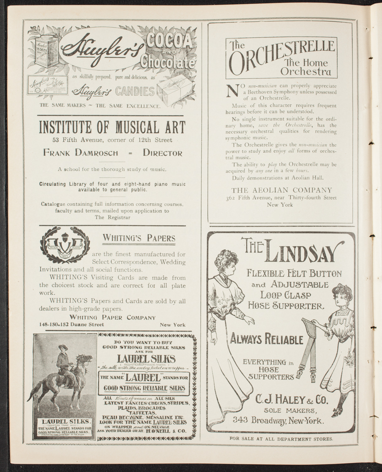 Graduation: Packard Commercial School, May 20, 1907, program page 6