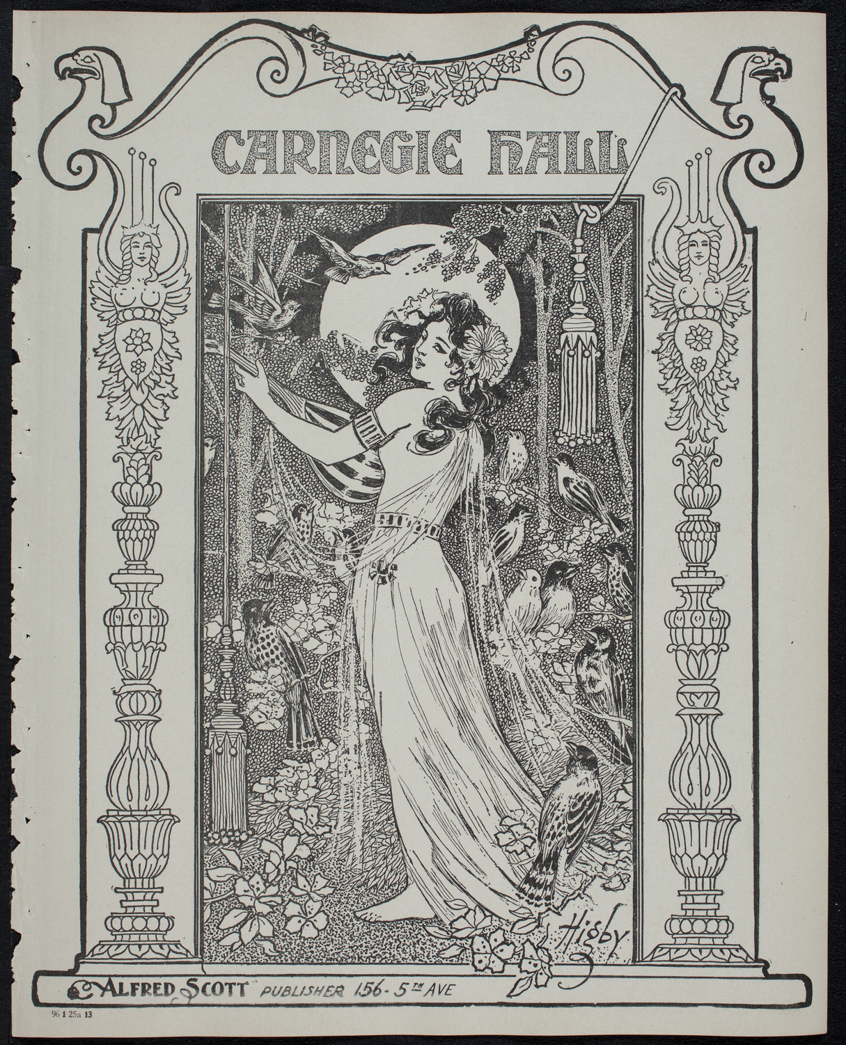 Ernest Schelling, Piano, January 25, 1913, program page 1