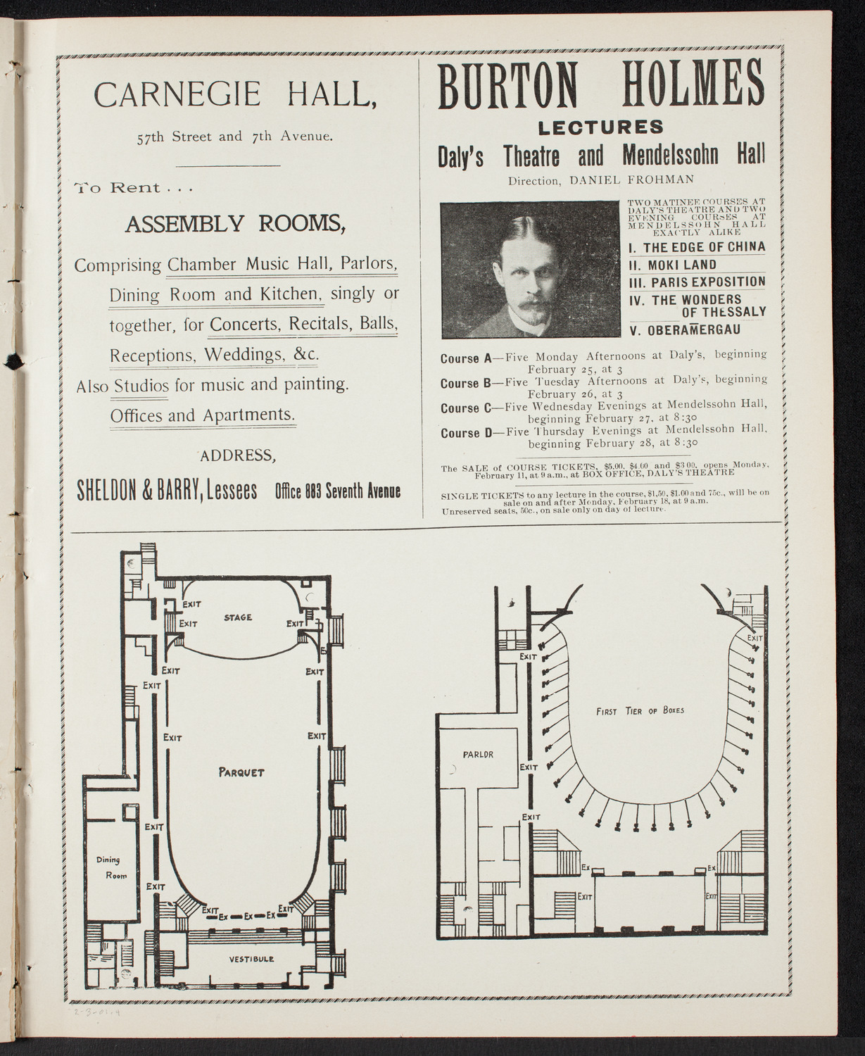 Meeting: YMCA - Mass Meeting for Men, February 3, 1901, program page 7