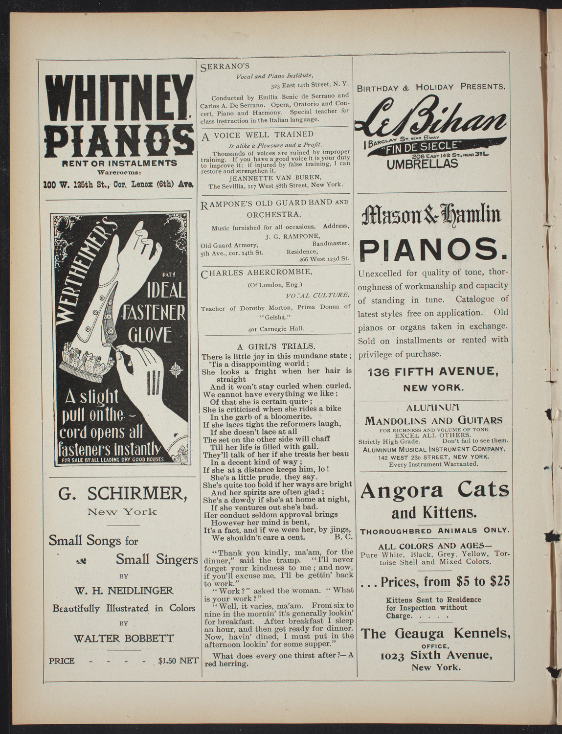 Smith College Class of 1895: "A Midsummer Night's Dream", January 2, 1897, program page 2