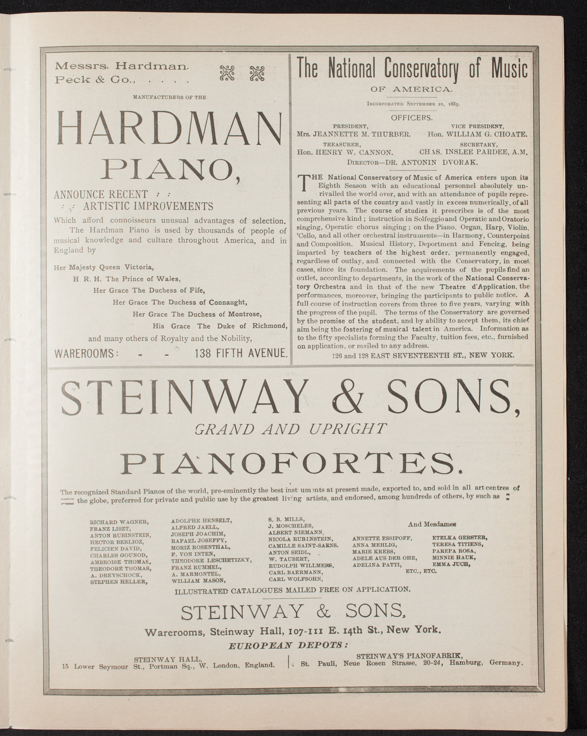 New York Symphony Orchestra, April 14, 1893, program page 5