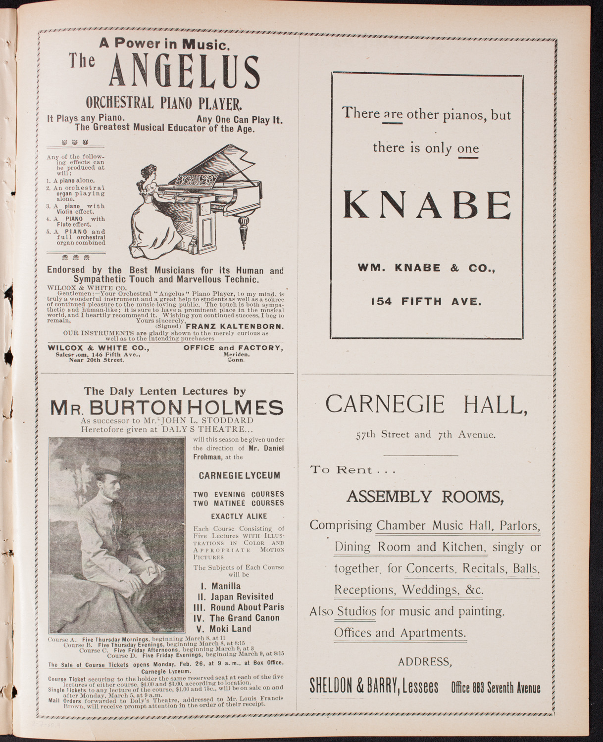 Patriotic Demonstration/ Benefit: Winfield Scott Hancock Post No.259, February 7, 1900, program page 7