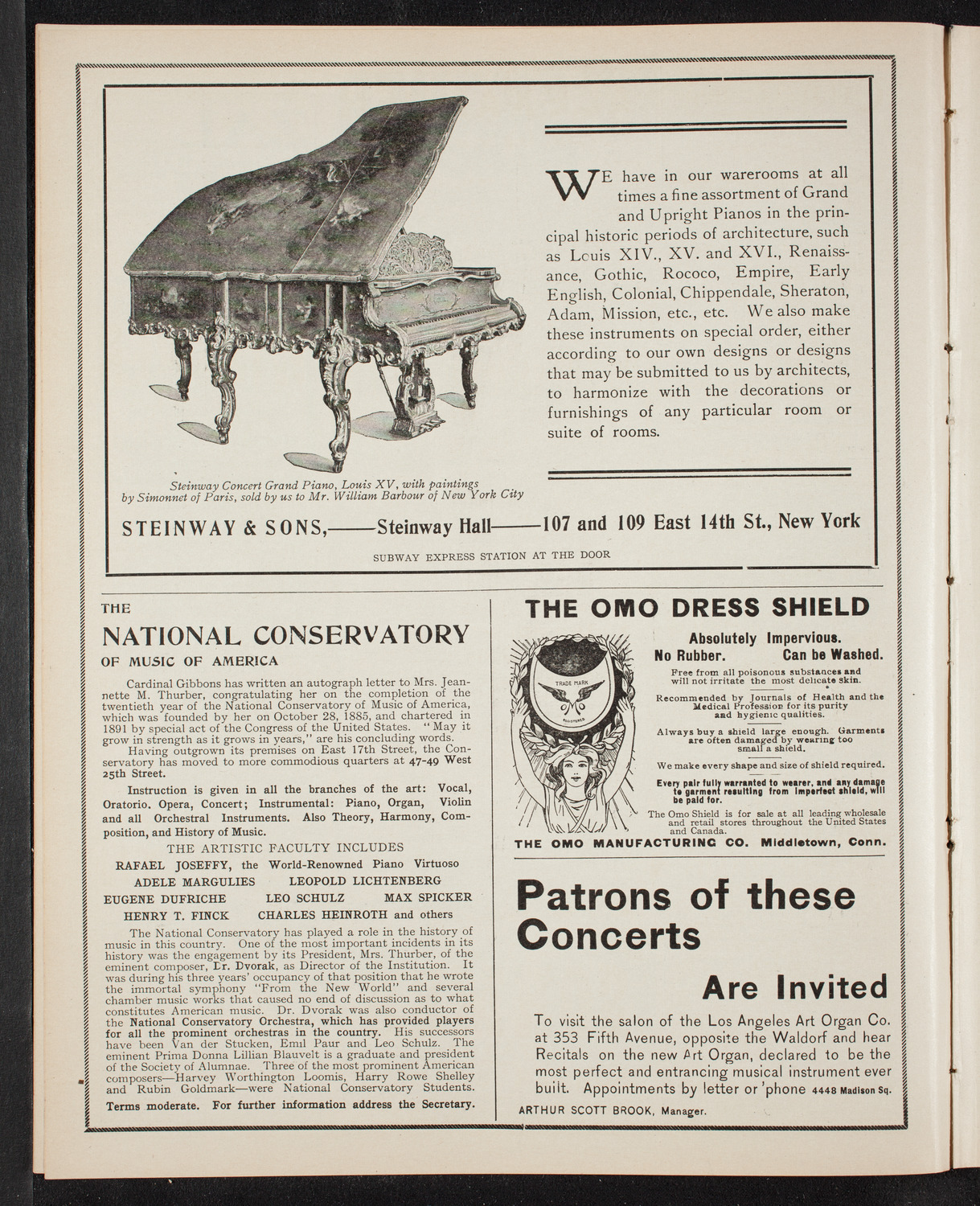 New York Philharmonic, November 10, 1905, program page 4