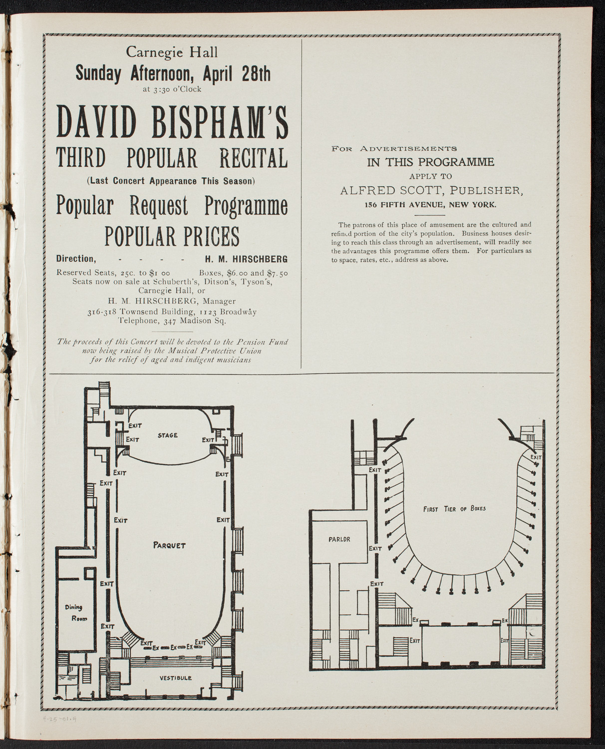 People's Choral Union, April 25, 1901, program page 7