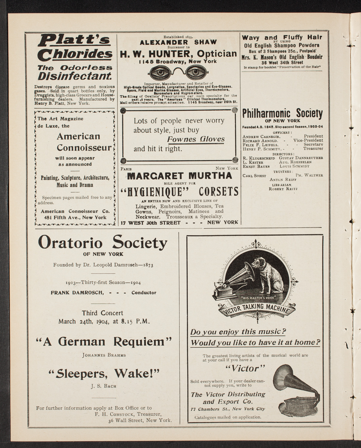 New York Philharmonic, January 30, 1904, program page 2