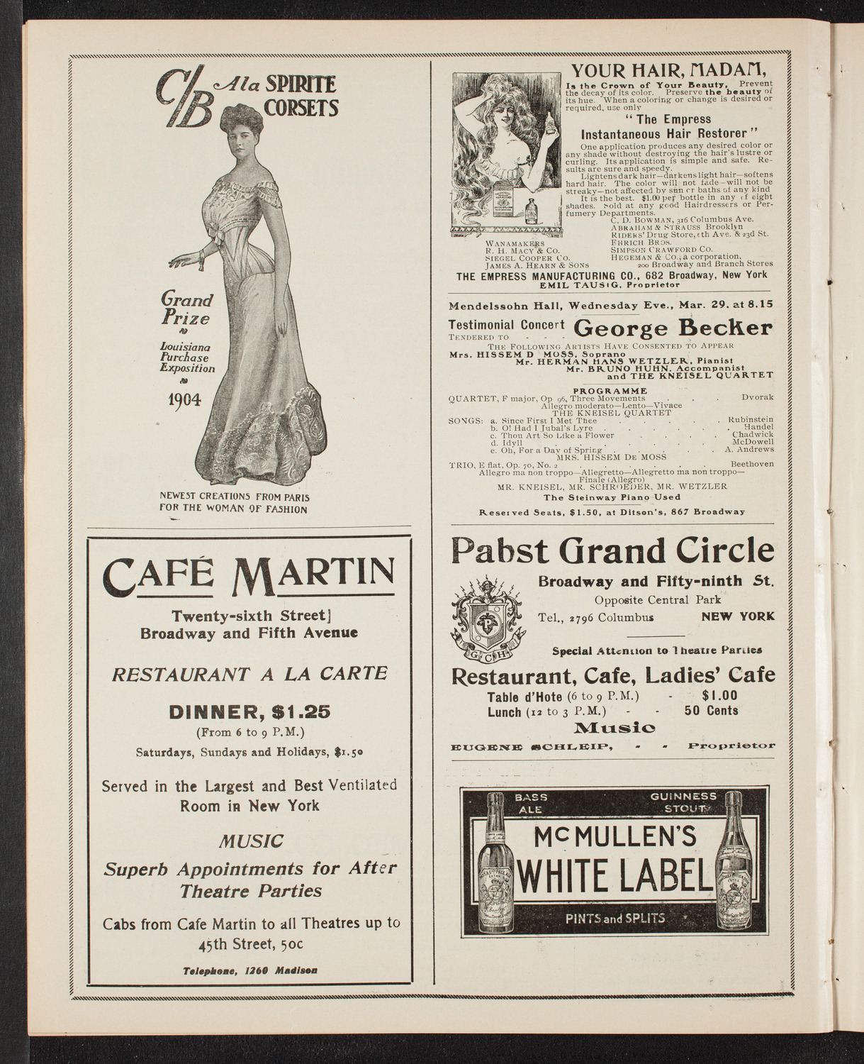 Burton Holmes Travelogue: Round About London, March 26, 1905, program page 8