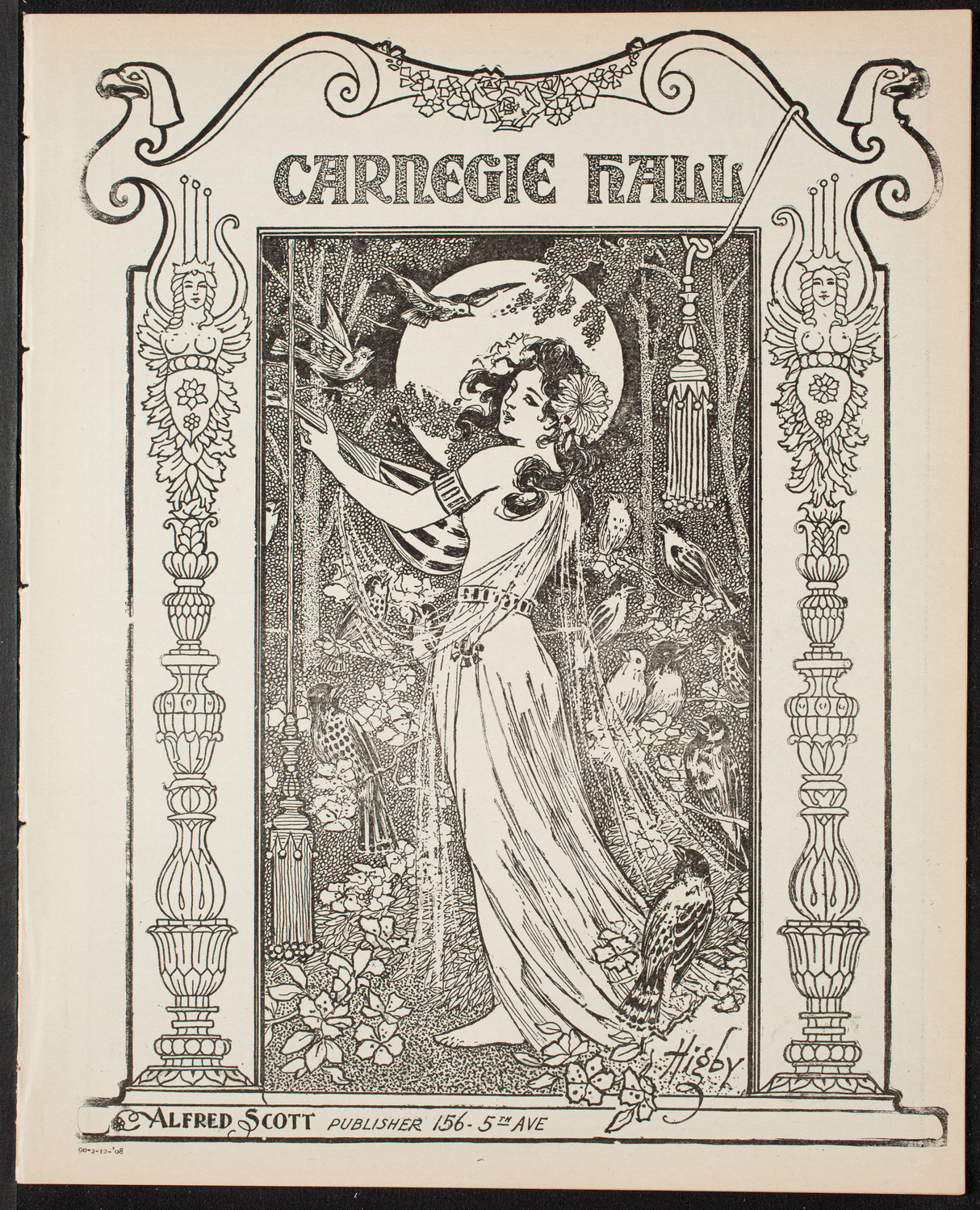 Fannie Bloomfield Zeisler, Piano, February 12, 1908, program page 1