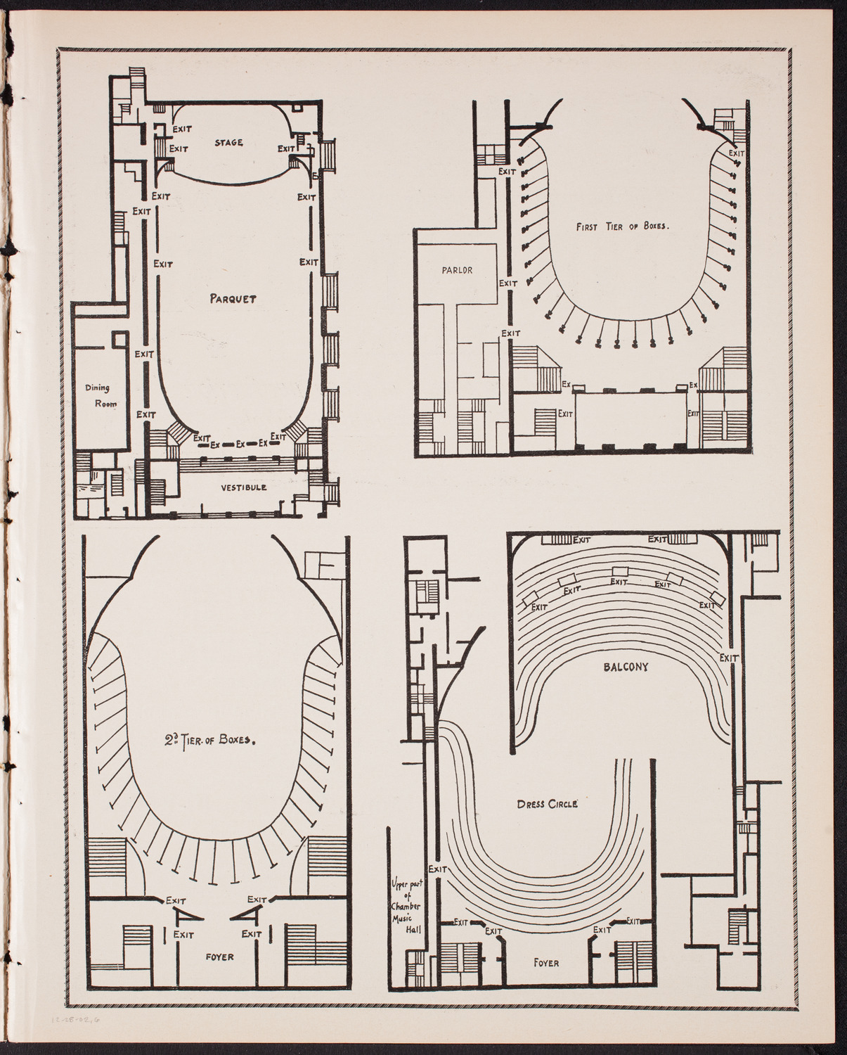 Josephy Horodas, E. Sarda de Bassini, Vera de Bassini, A. de Bassini, and Beatrice Eberhard, December 28, 1902, program page 11