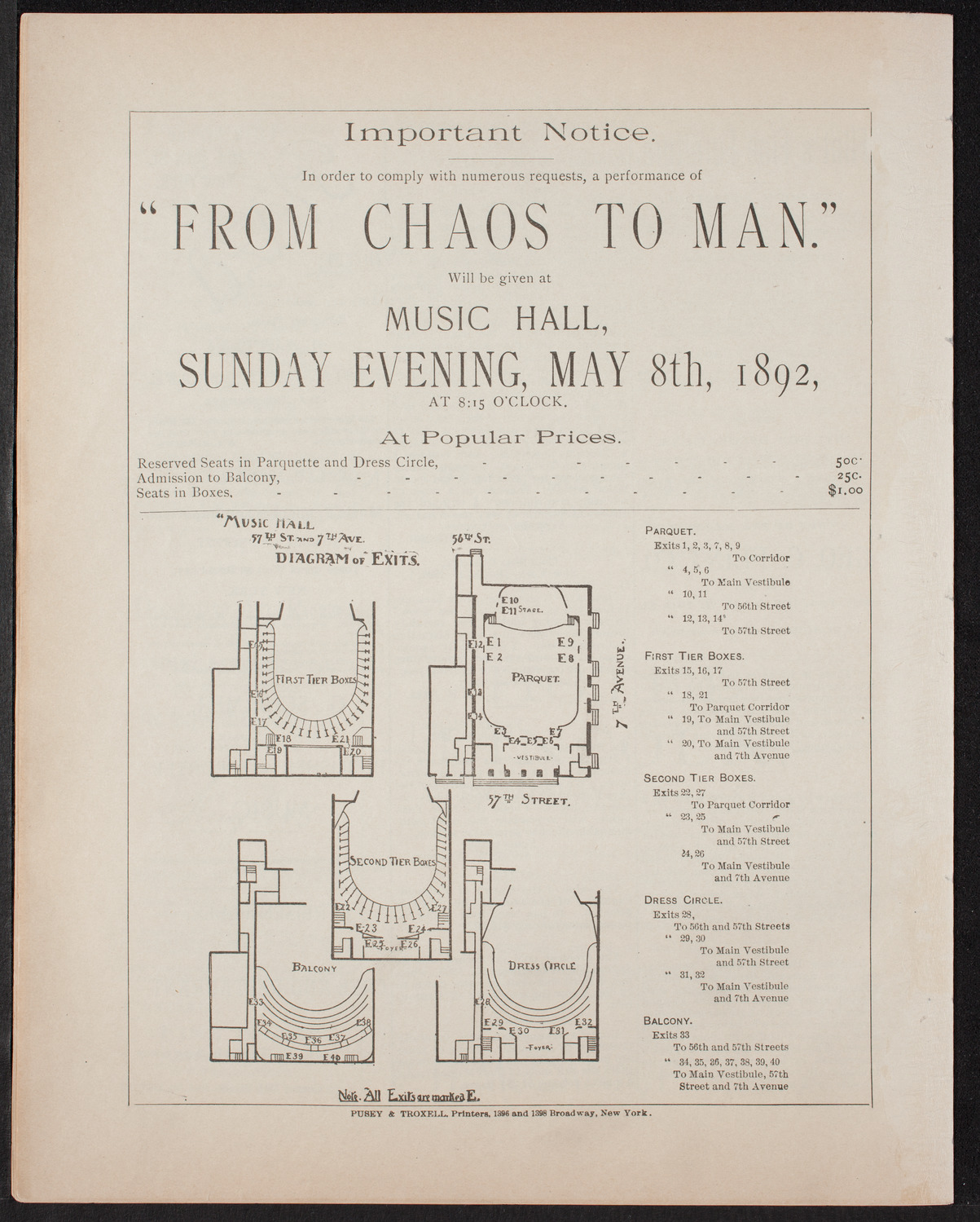 Graduation: College of Pharmacy of the City of New York, May 3, 1892, program page 12