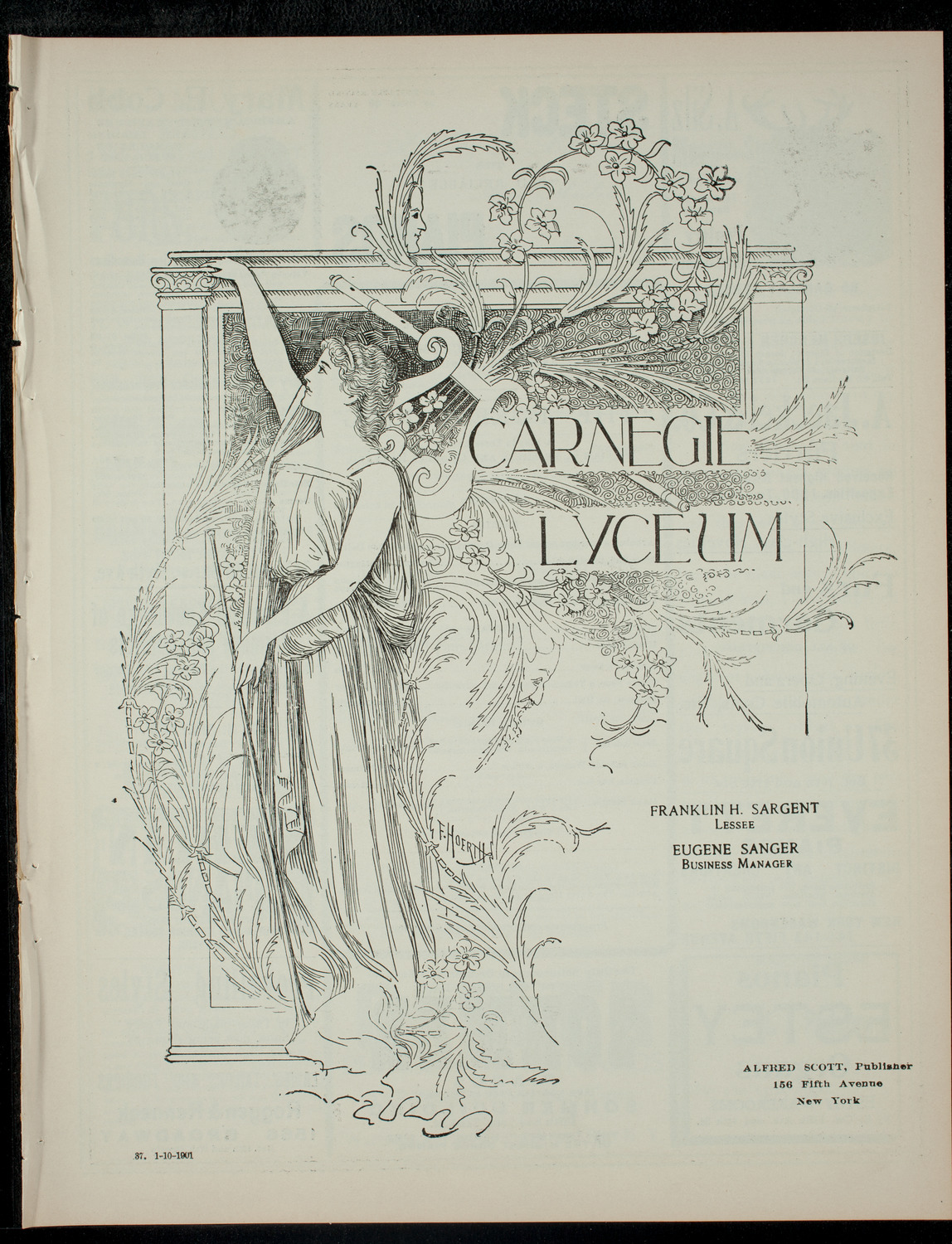 The Children's Theatre, January 10, 1901, program page 1