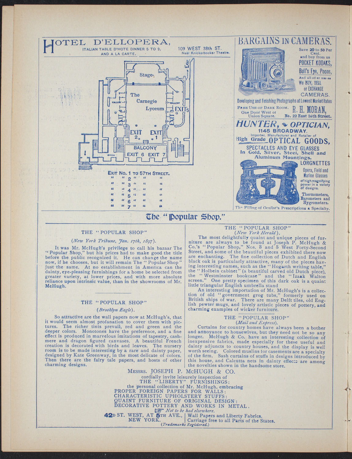 Columbia College Musical Society, February 20, 1897, program page 6