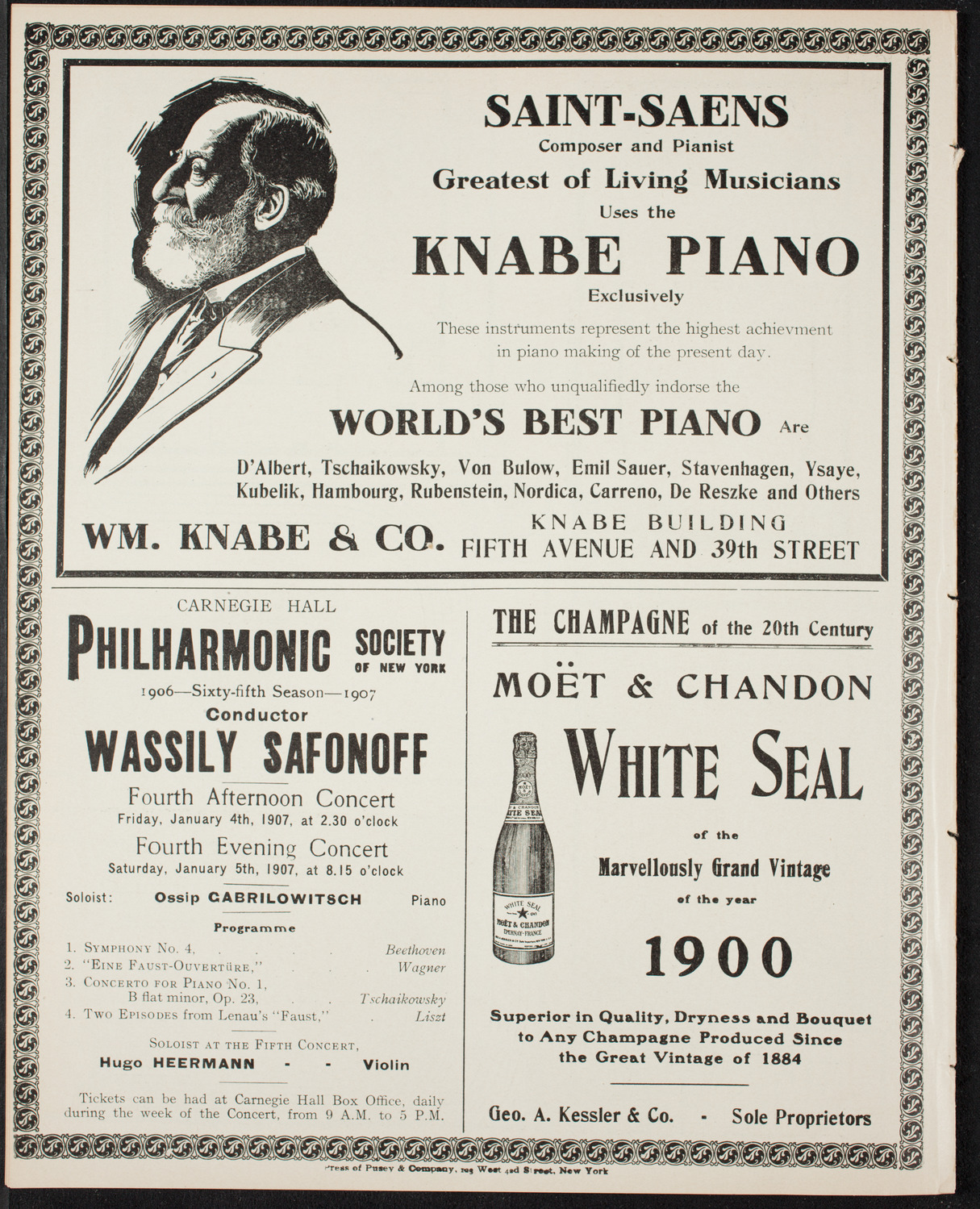 New York Festival Chorus and Orchestra, December 23, 1906, program page 12