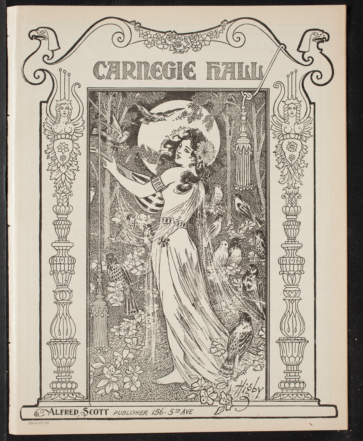 Ludwig Wüllner, Baritone, April 12, 1910, program page 1