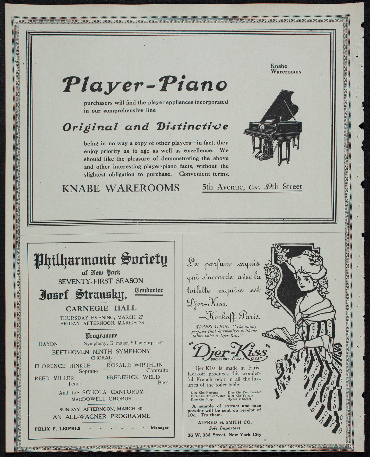 Russian Symphony Society of New York, March 22, 1913, program page 12