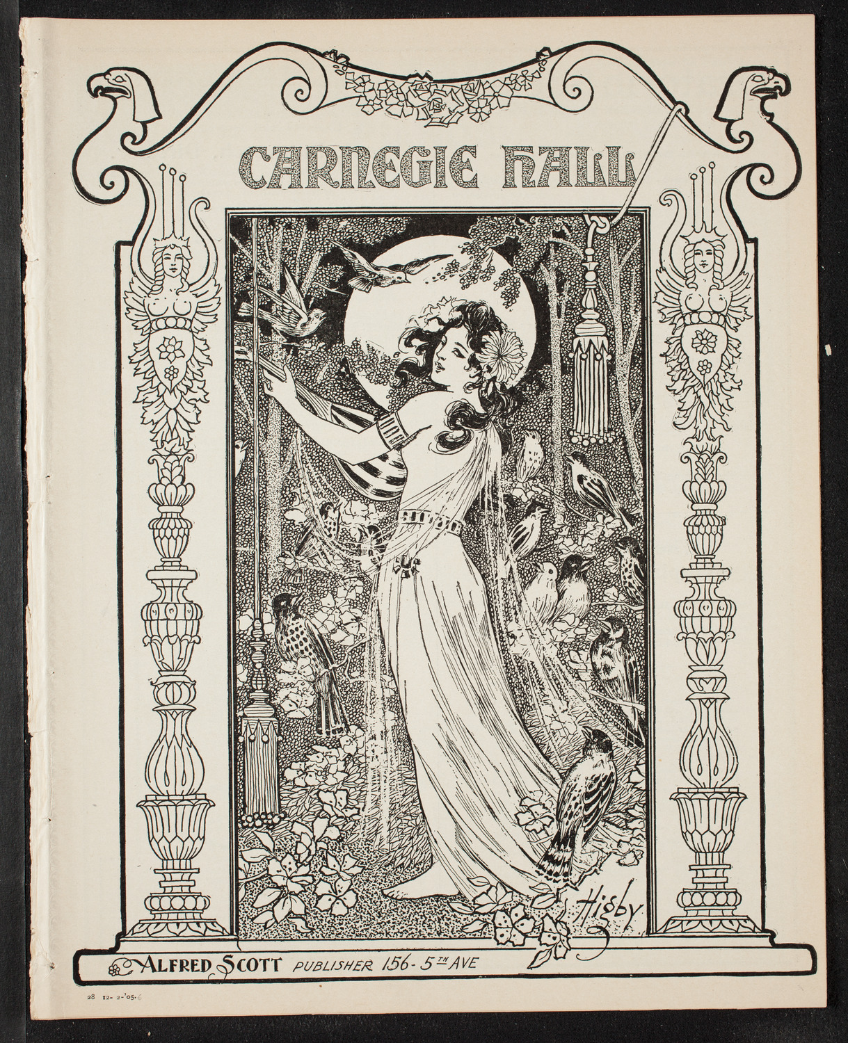 New York Philharmonic, December 2, 1905, program page 1