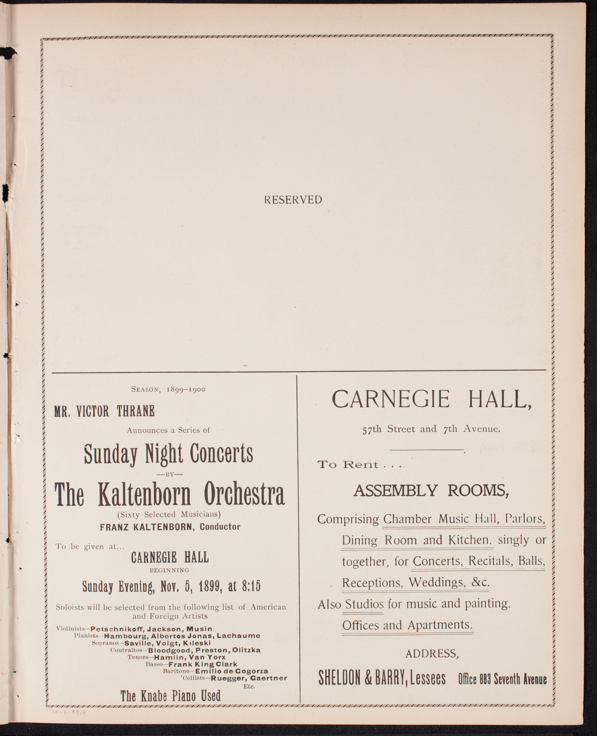 Mass Meeting: Sympathy for the Boers, October 11, 1899, program page 7