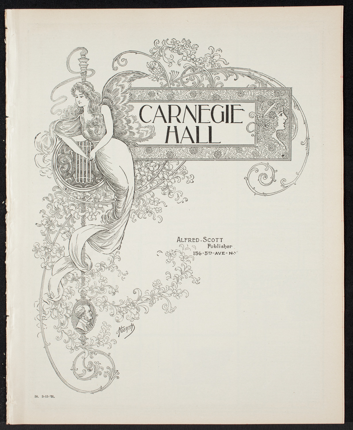 Lecture by Canon Schmitz Didier, March 12, 1901, program page 1