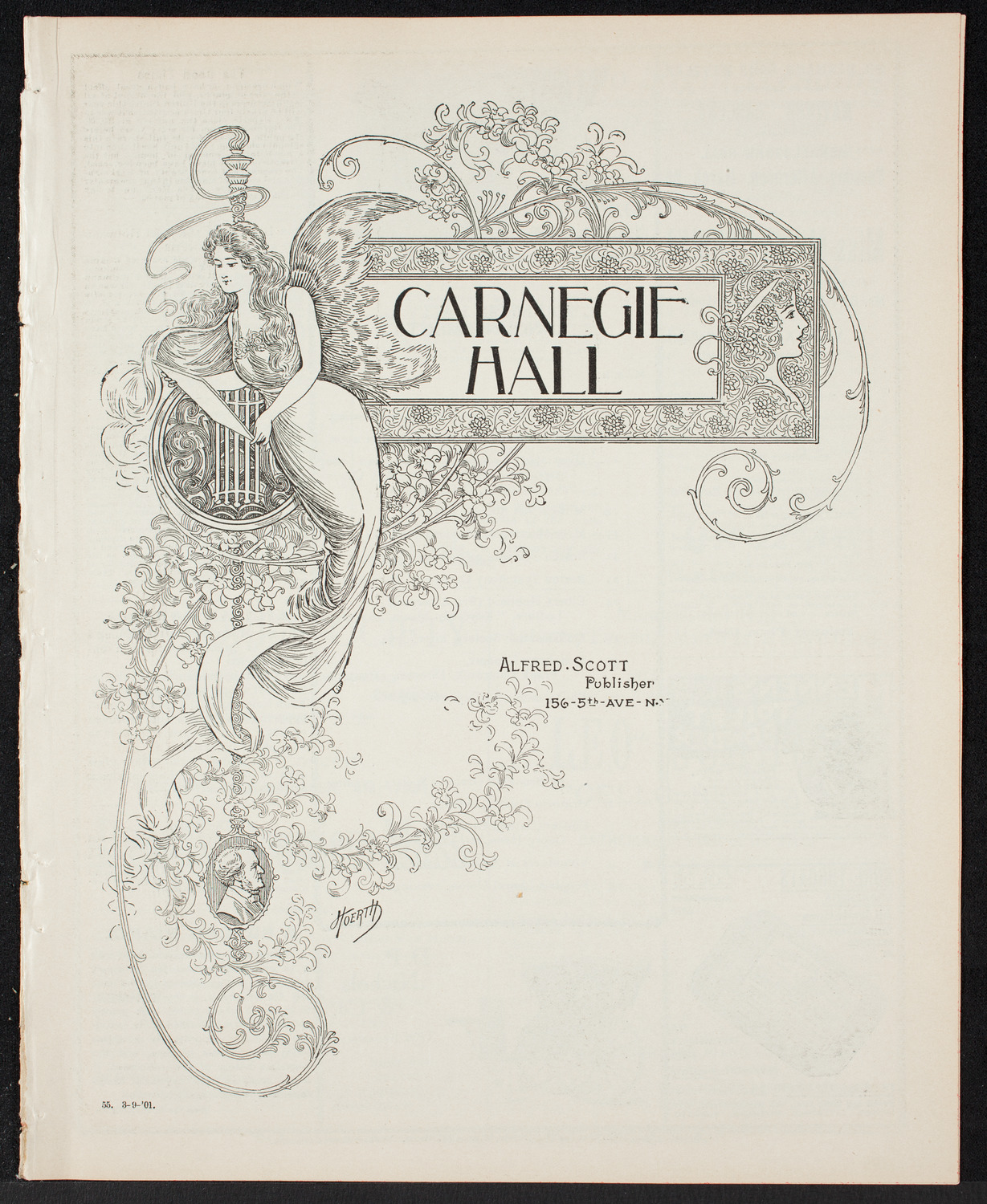 New York Philharmonic, March 9, 1901, program page 1