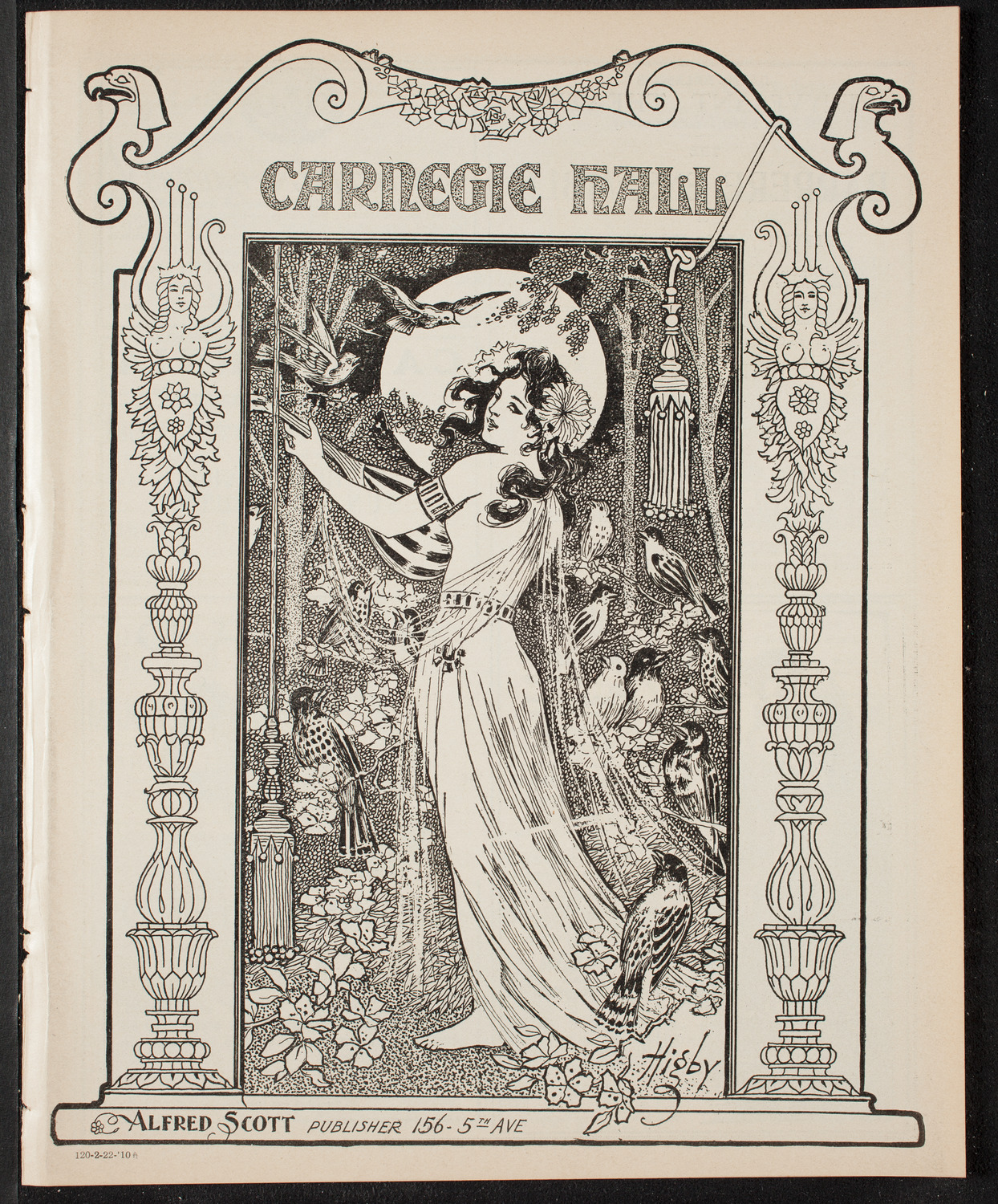 Ludwig Wüllner, Baritone, February 22, 1910, program page 1