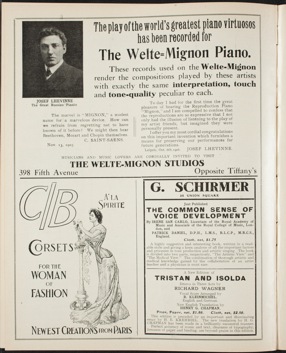New York Symphony Orchestra, December 29, 1906, program page 8