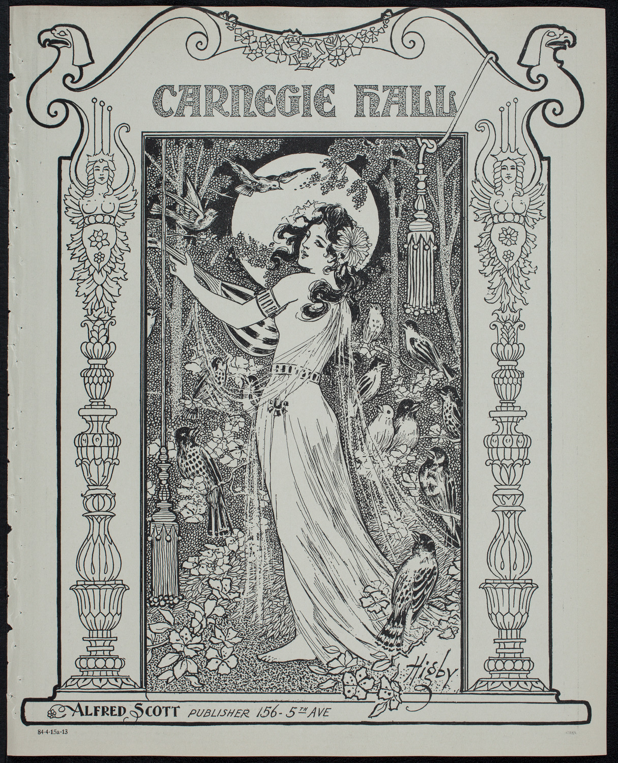 Elena Gerhardt, Soprano, April 15, 1913, program page 1