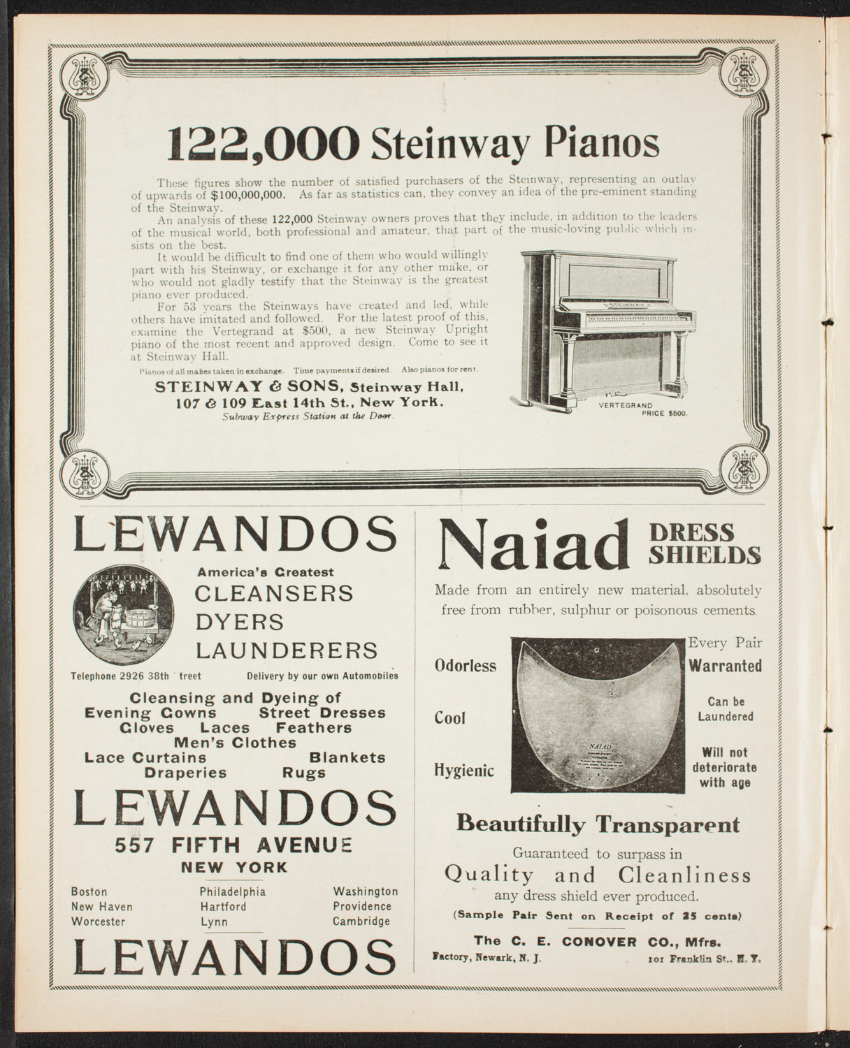 Boston Symphony Orchestra, March 23, 1907, program page 4