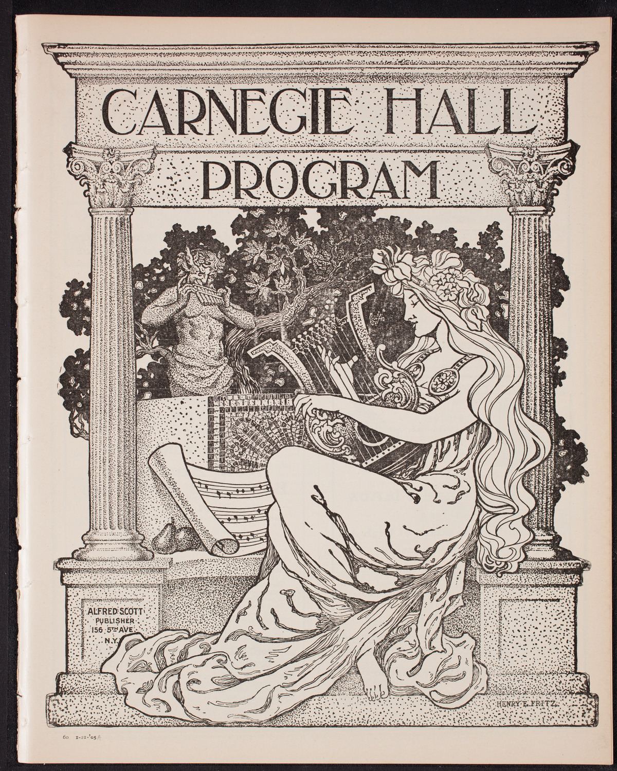 Franz von Vecsey, Violin, January 21, 1905, program page 1