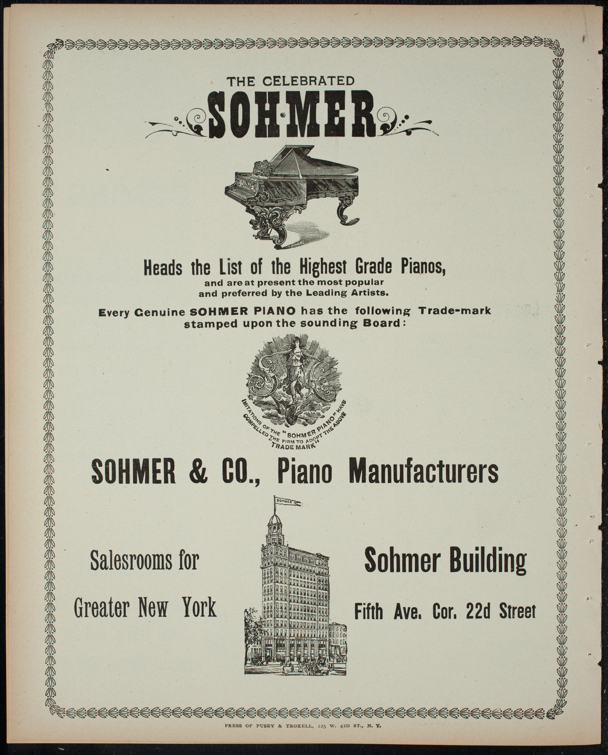 Comparative Literature Society Saturday Morning Conference, March 18, 1899, program page 8