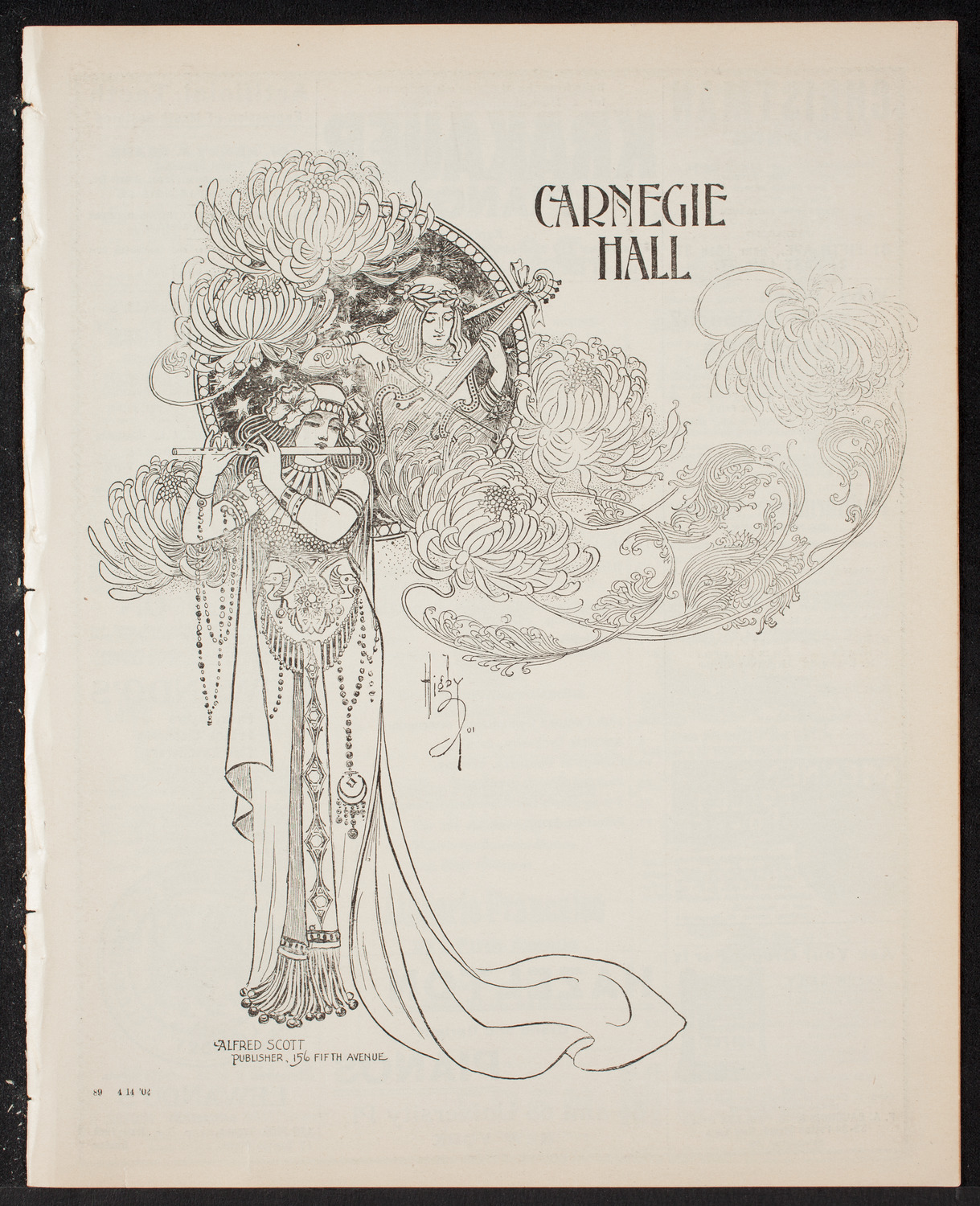 People's Choral Union, April 14, 1902, program page 1