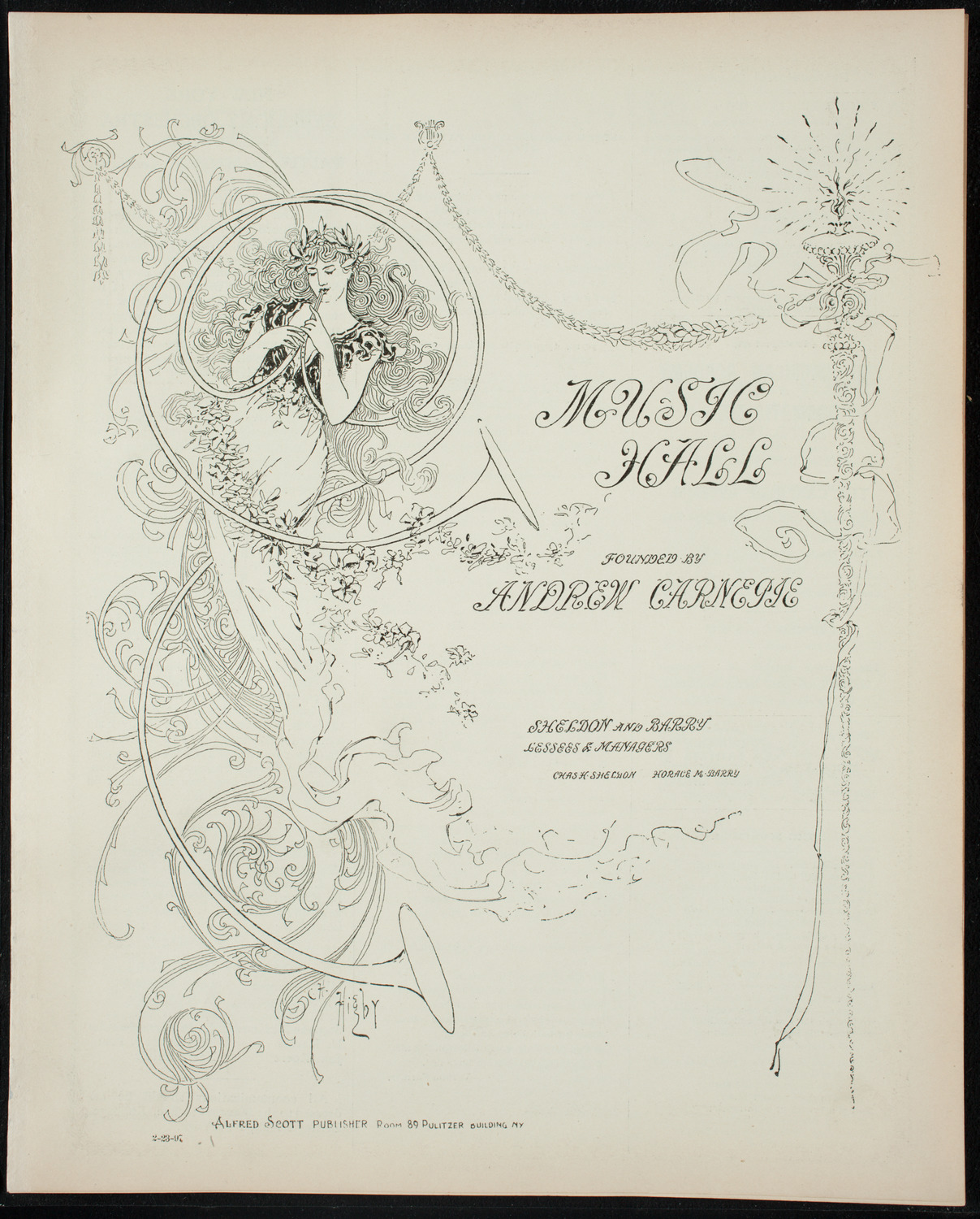 New York Banks' Glee Club, February 23, 1897, program page 1