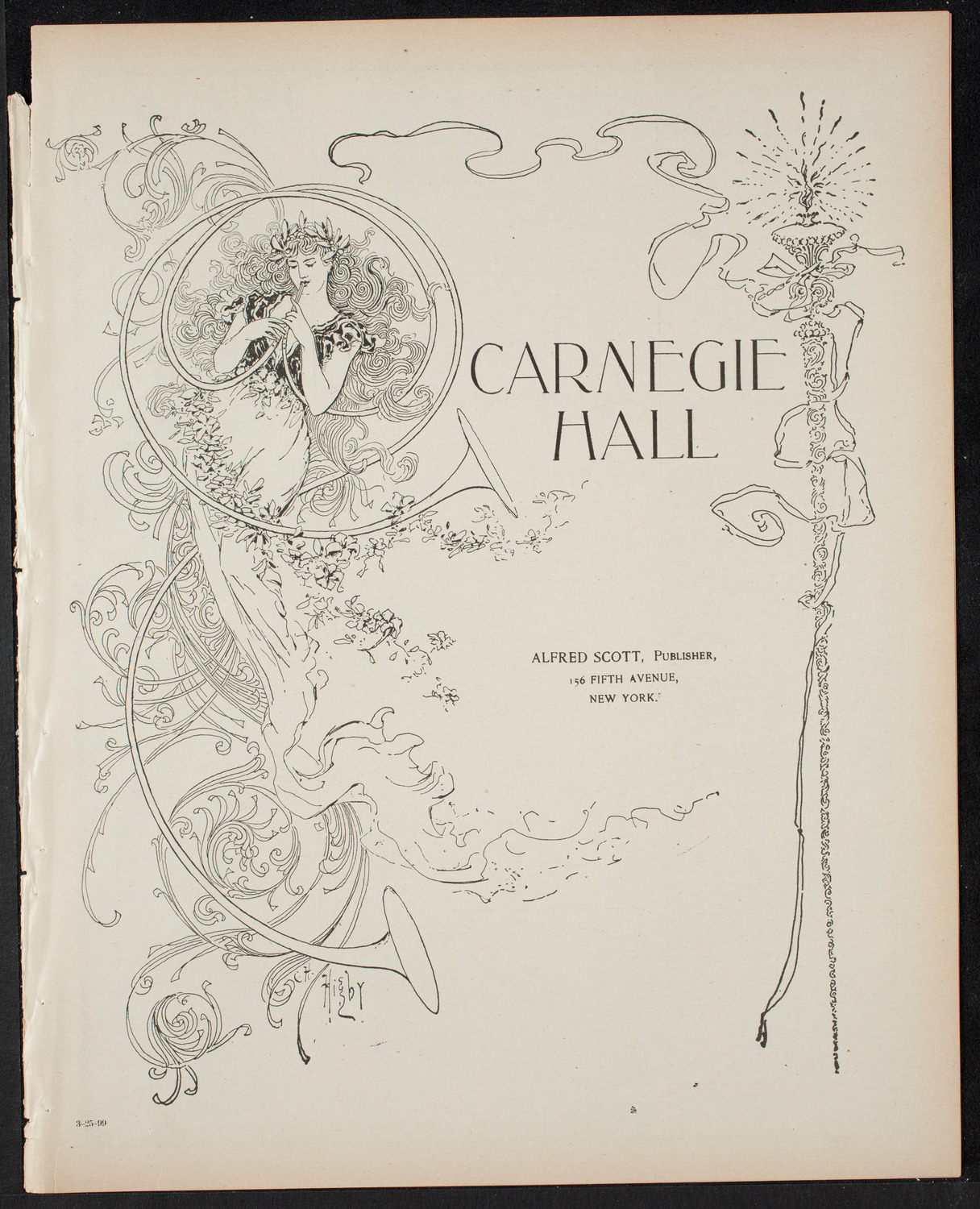 Oratorio Society of New York, March 25, 1899, program page 1