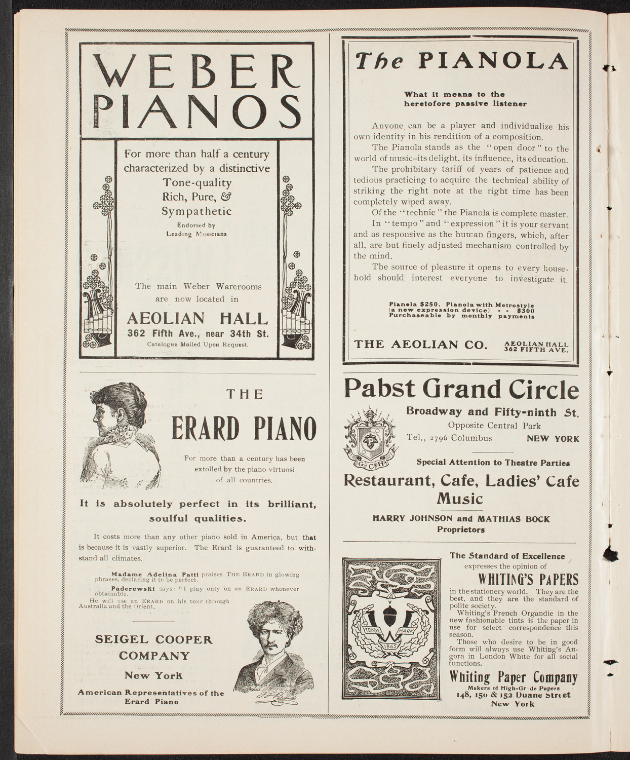 New York Philharmonic, March 5, 1904, program page 6