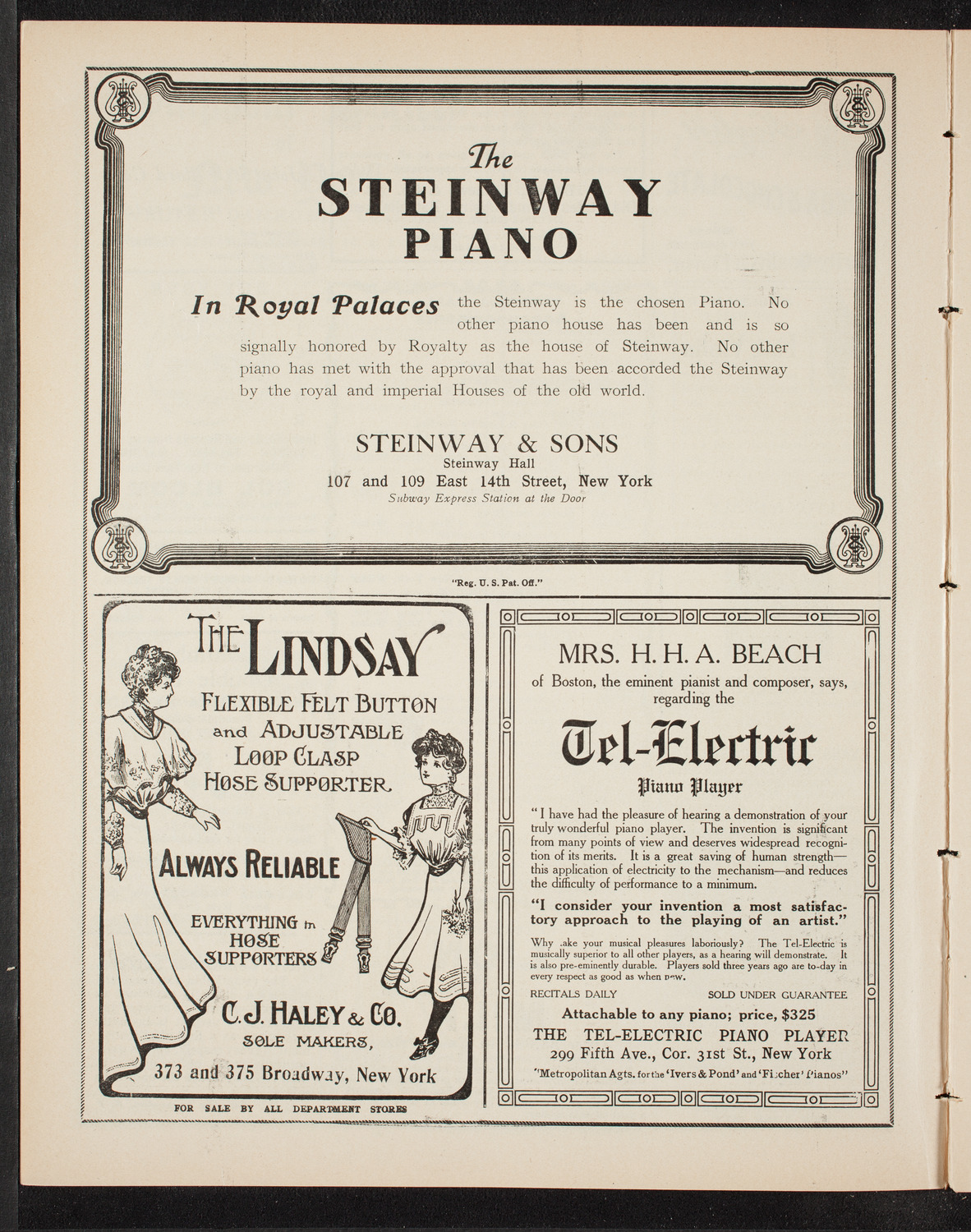 Tribute: Abraham Lincoln, February 12, 1909, program page 4